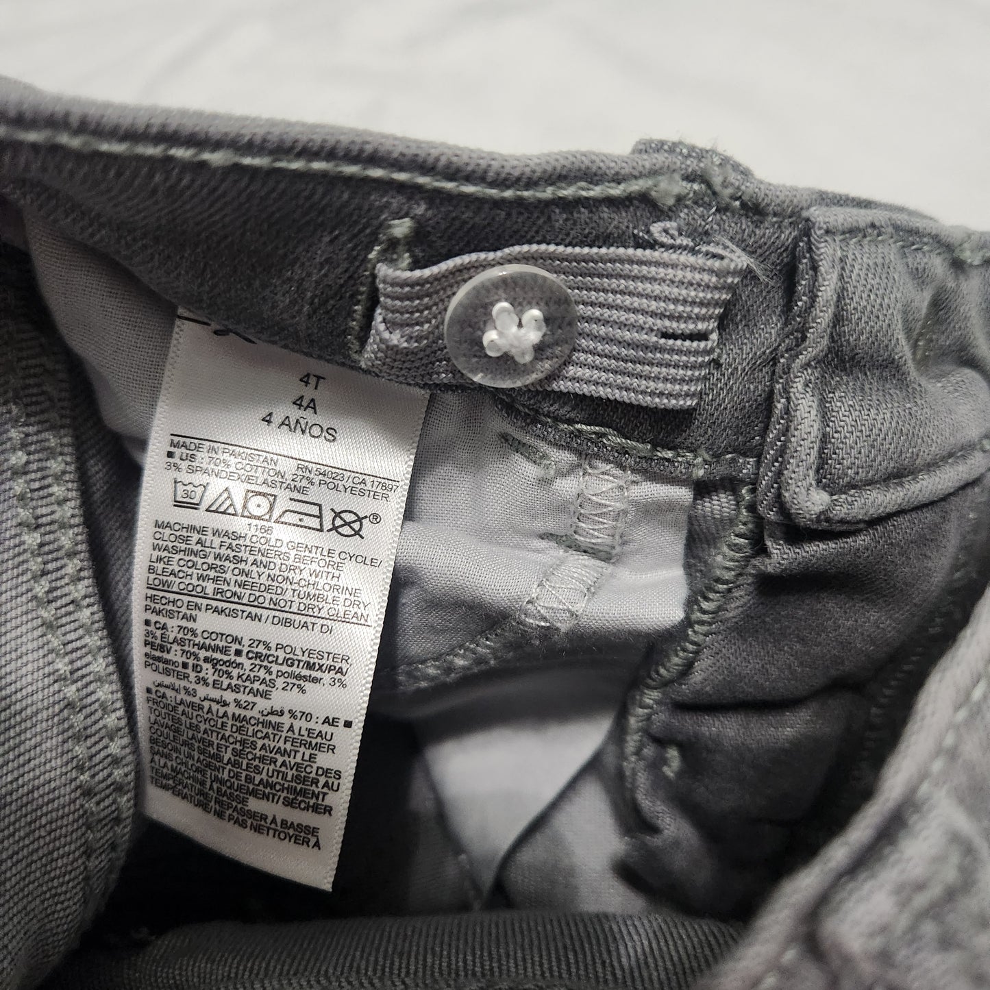 #142 NWT Old Navy 4T Rockstar Gray Denim Jeggings Jeans