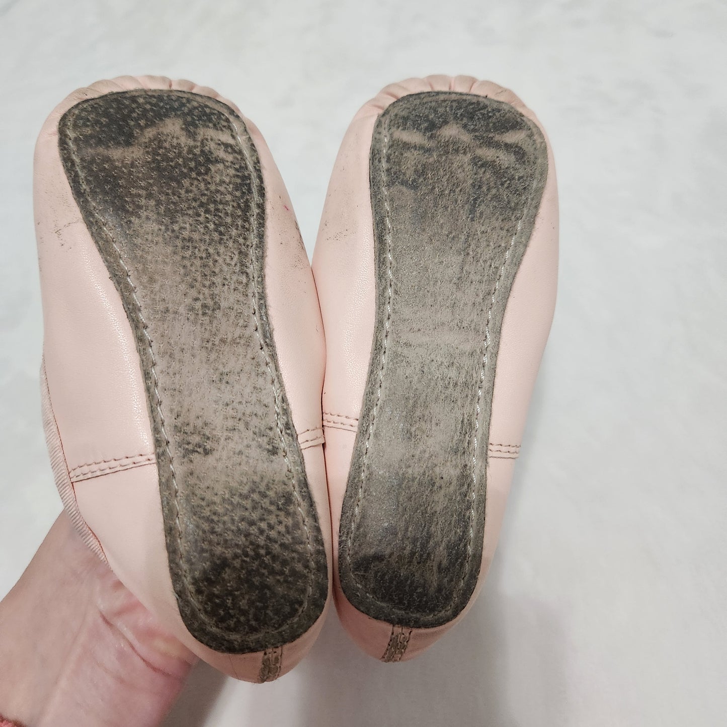 #142 Danskin Freestyle Sz 10 Soft Pink Ballet Flats Shoes