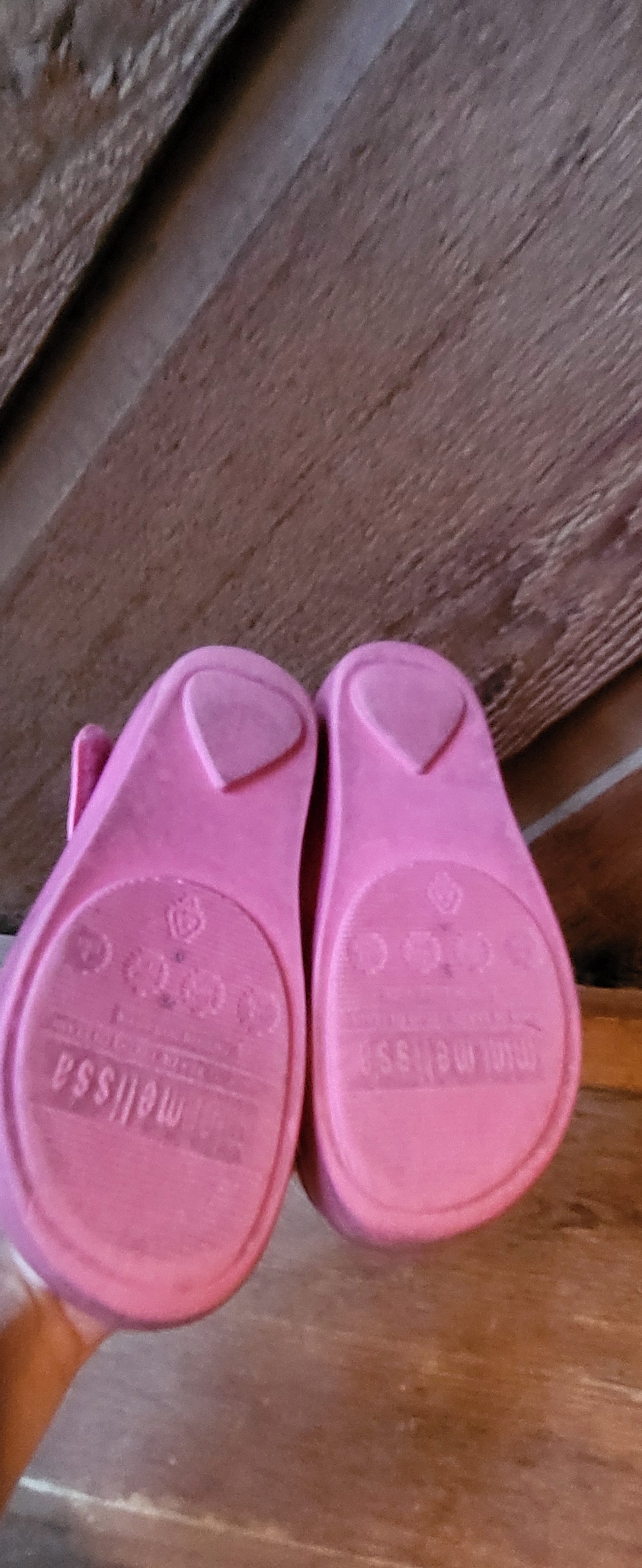 REDUCED: #9--- Girls Size 9. Mini Melissa bear shoes