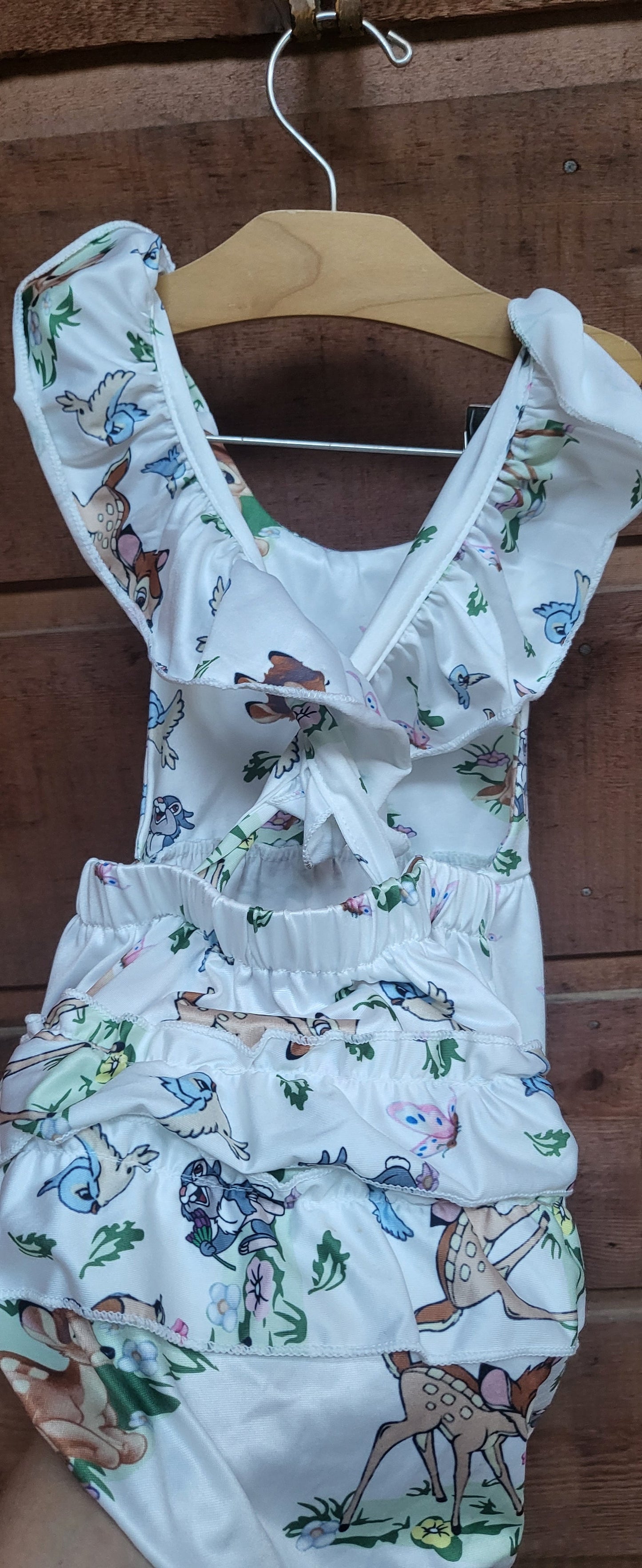 REDUCED: #9--- Girls 2T. Disney Bambi bubble onesie with headband