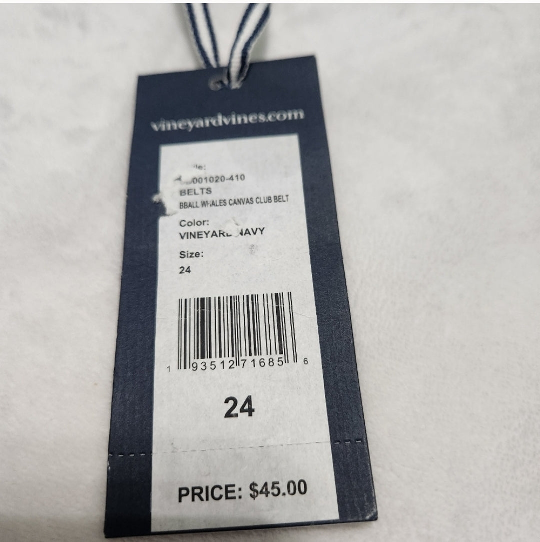#142 NWT Vineyard Vines Boys Basketball Whale Belt