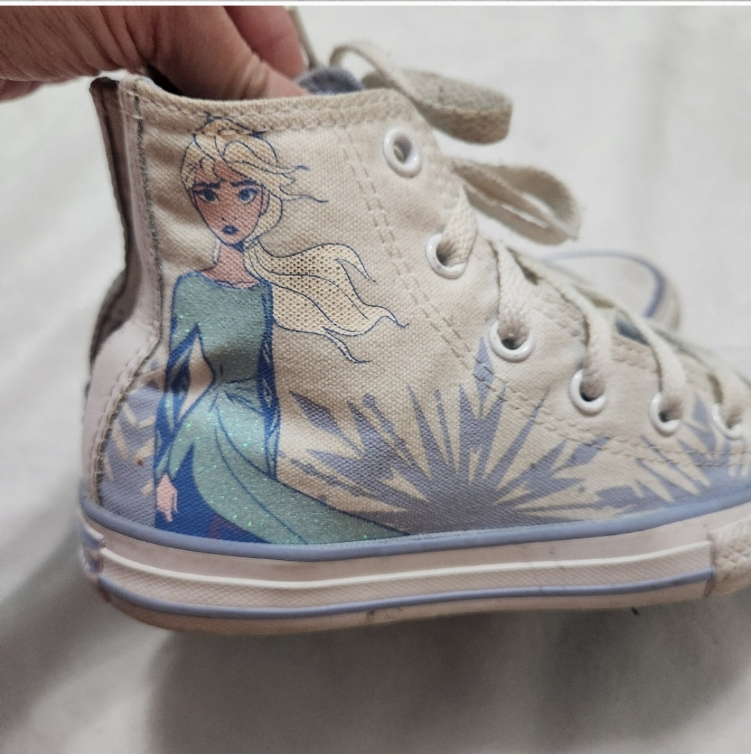#142 Disney Frozen x Converse All Stars Size 13 High Top Sneakers