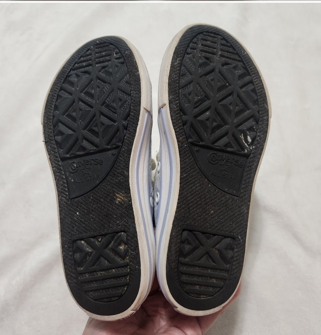 #142 Disney Frozen x Converse All Stars Size 13 High Top Sneakers