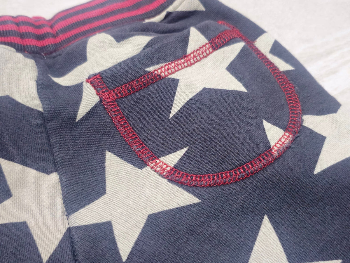 #89 Boys 4Y Boden | Retro Star Lounge Pants - star & stripe EUC