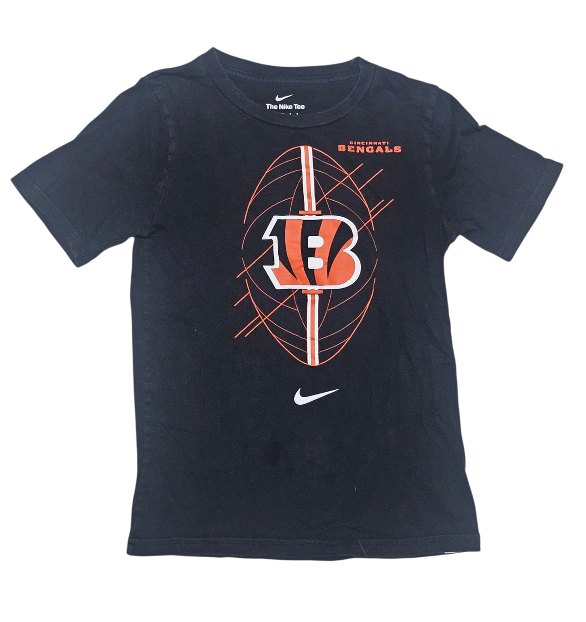 #89 Boys Small (8) NFL | Bengals t-shirt - black with B logo EUC