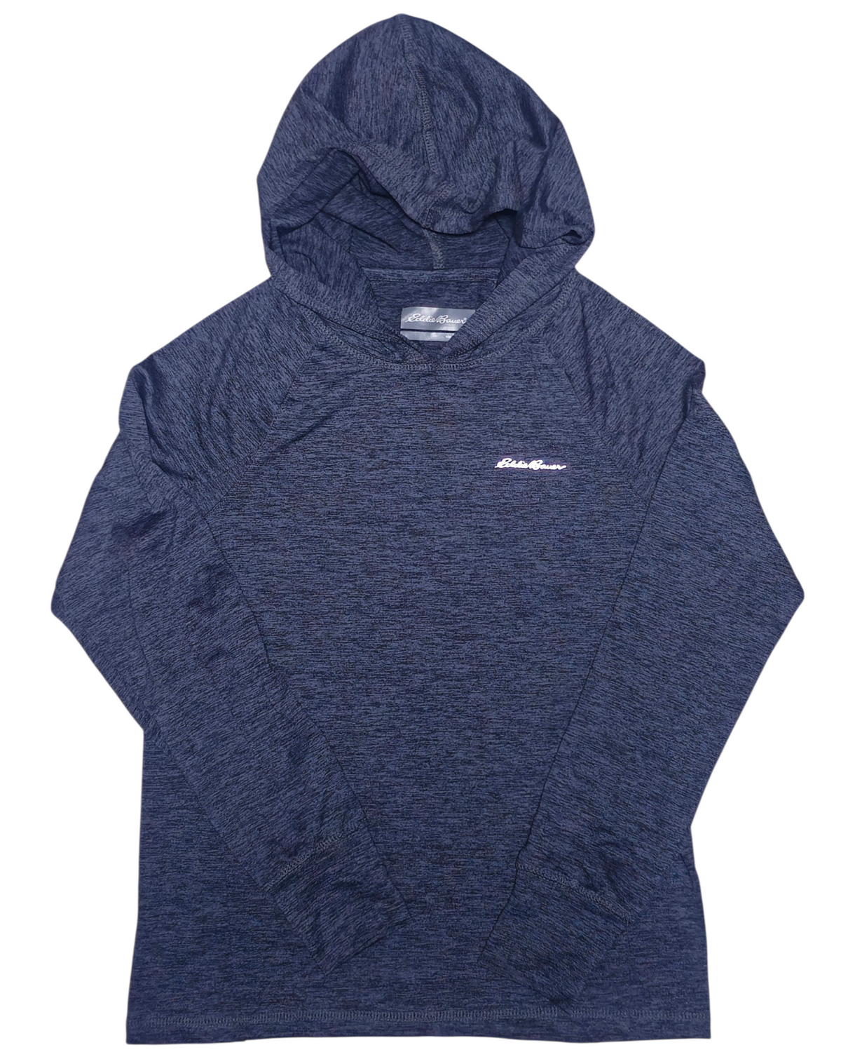 #89 Boys 7/8 (Small) Eddie Bauer | Performance hooded long sleeve shirt - Heatherd grey NWOT