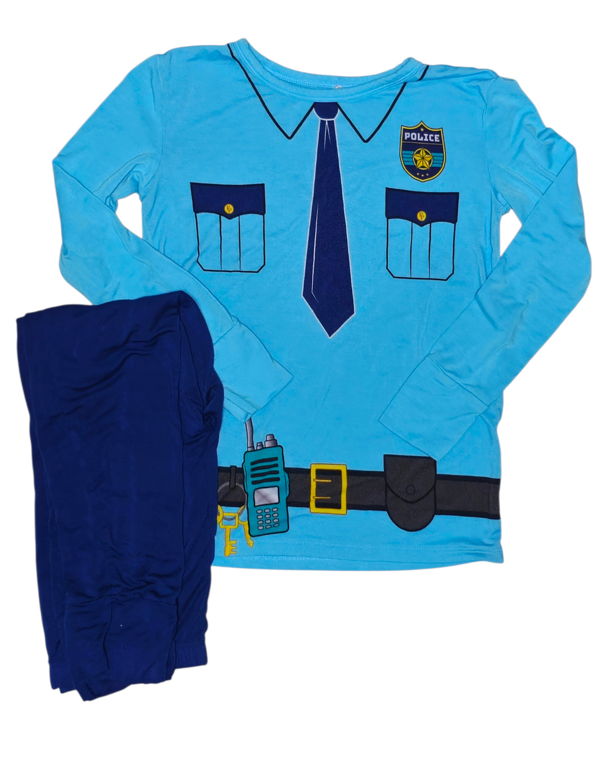#89 Boys 7Y/8Y Posh Peanut | Police bamboo sleepwear - EUC