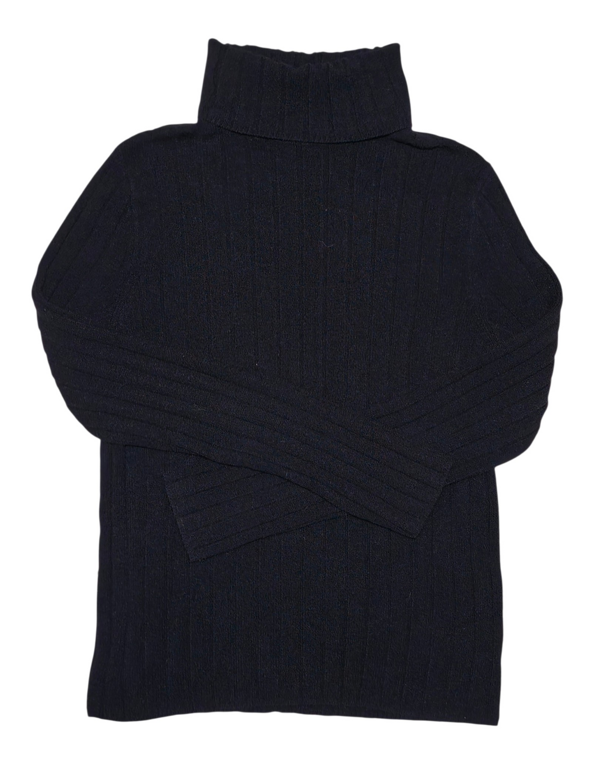#89 Women XL NYC | Wide-ribbed turtleneck sweater - black EUC