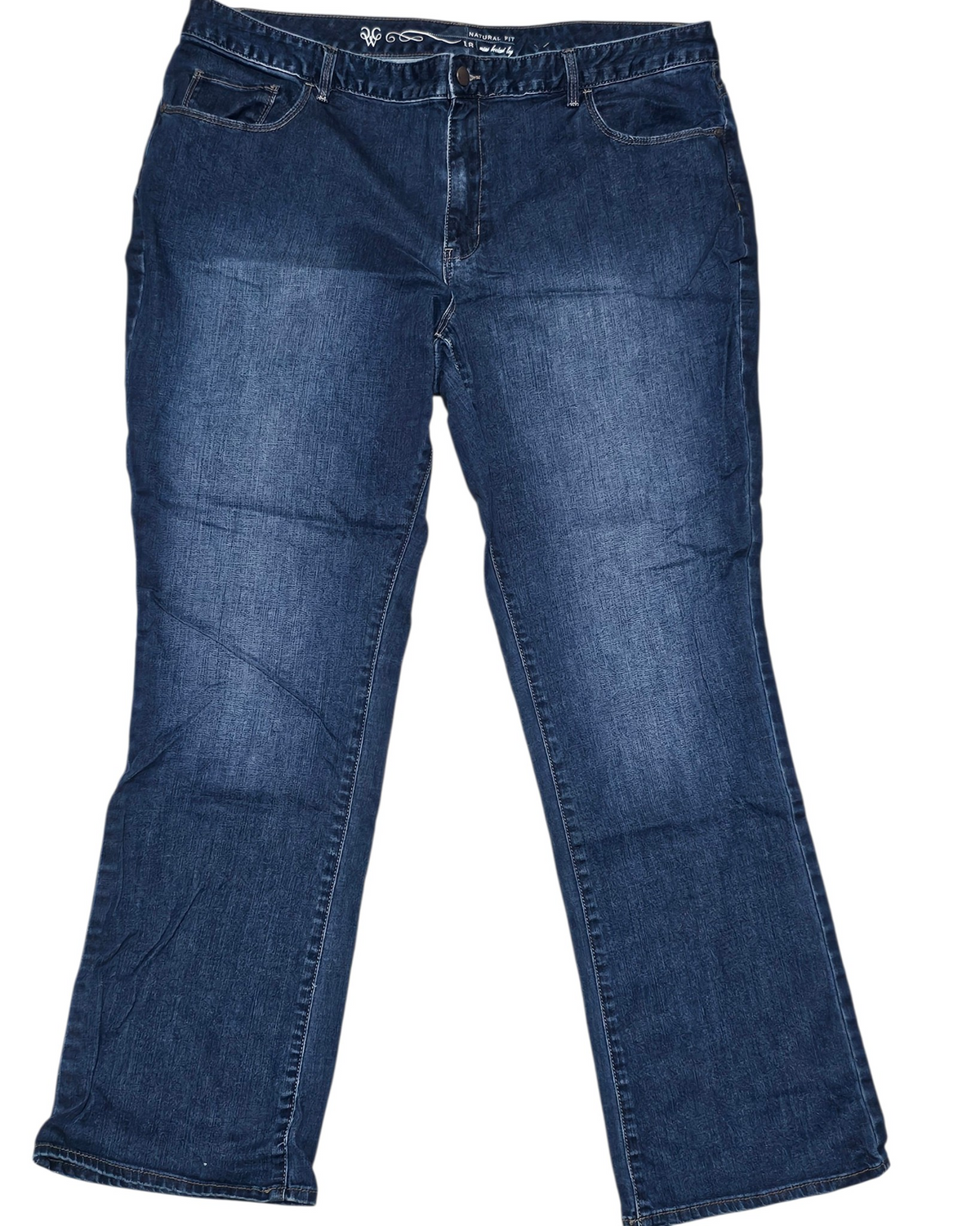 #89 Women 18 Coldwater Creek | Curvy Fit Mini Bootcut - Medium Blasted Blue NWOT