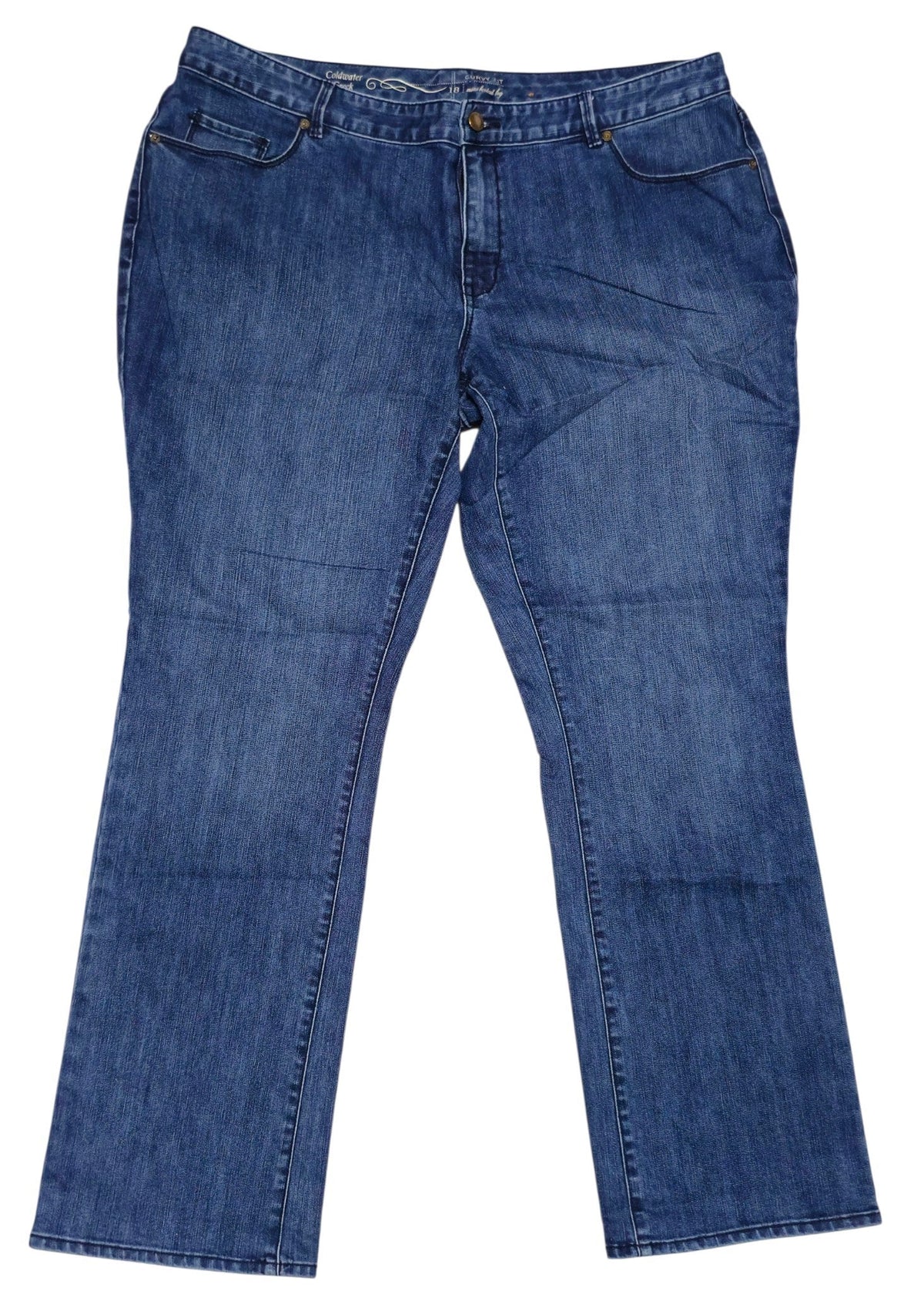 #89 Women 18 Coldwater Creek | Curvy Fit Mini Bootcut jeans - dark wash NWOT