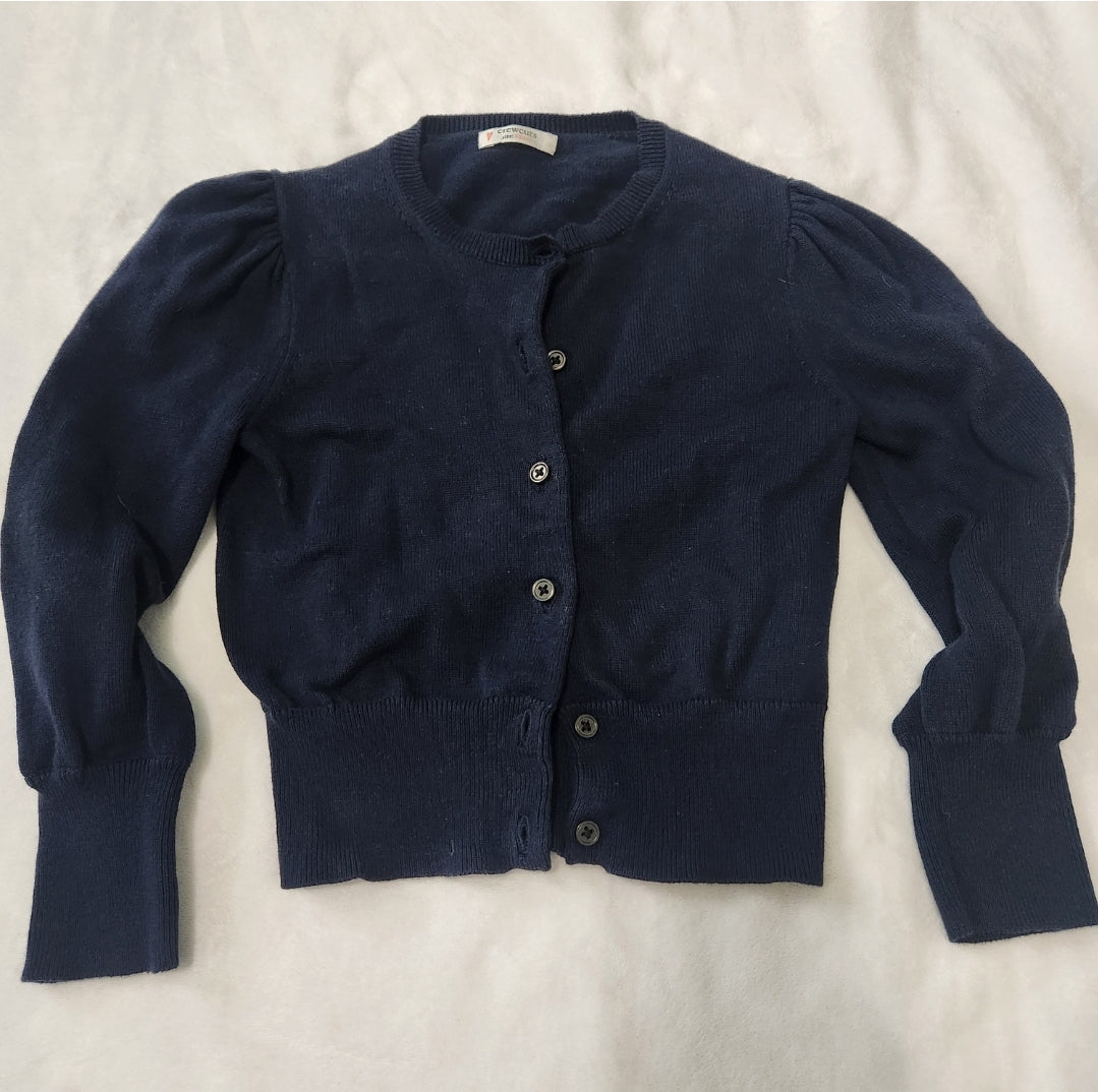 #142 Crewcuts 4/5 Navy Button Down Cardigan Sweater