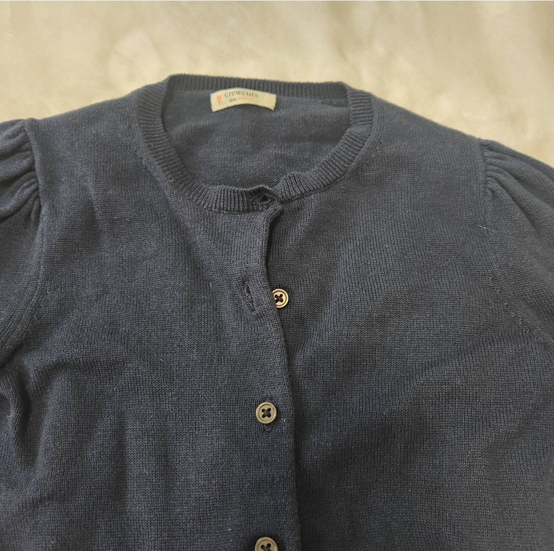 #142 Crewcuts 4/5 Navy Button Down Cardigan Sweater