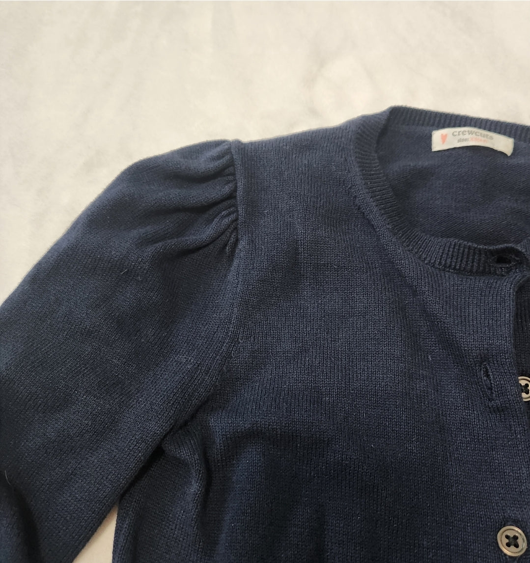 #142 Crewcuts 4/5 Navy Button Down Cardigan Sweater