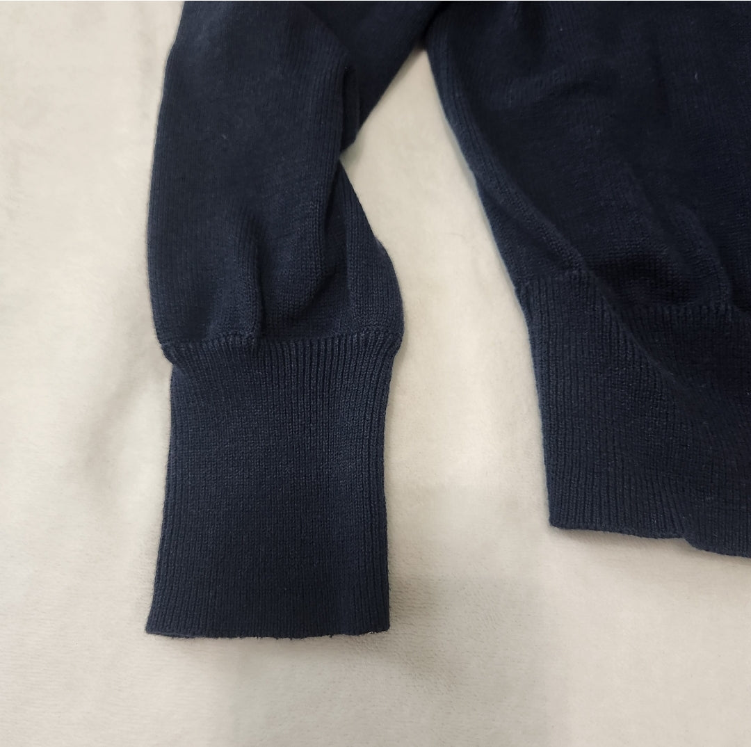 #142 Crewcuts 4/5 Navy Button Down Cardigan Sweater