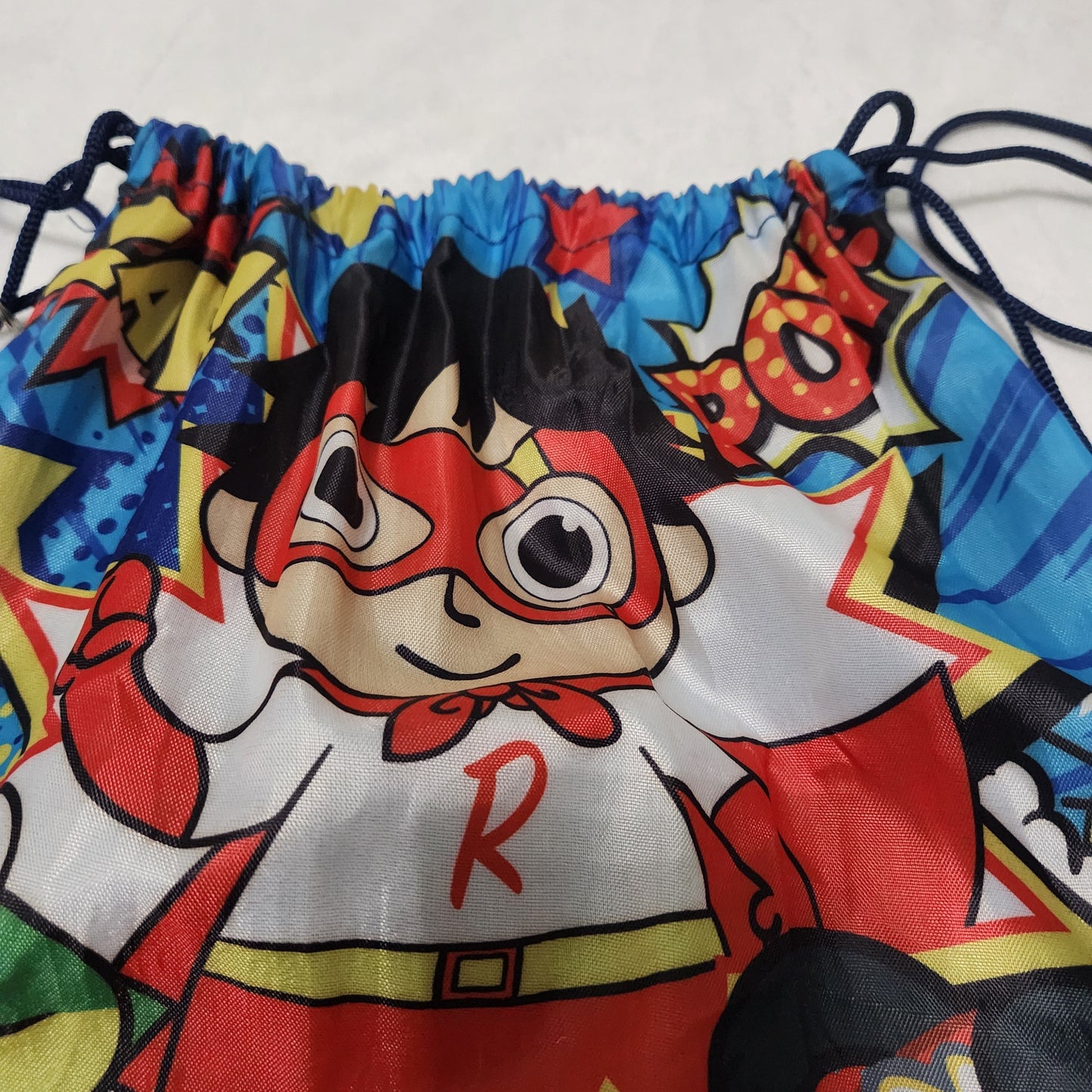 #142 Nickelodeon Ryan's World Pocket Watch Drawstring Backpack