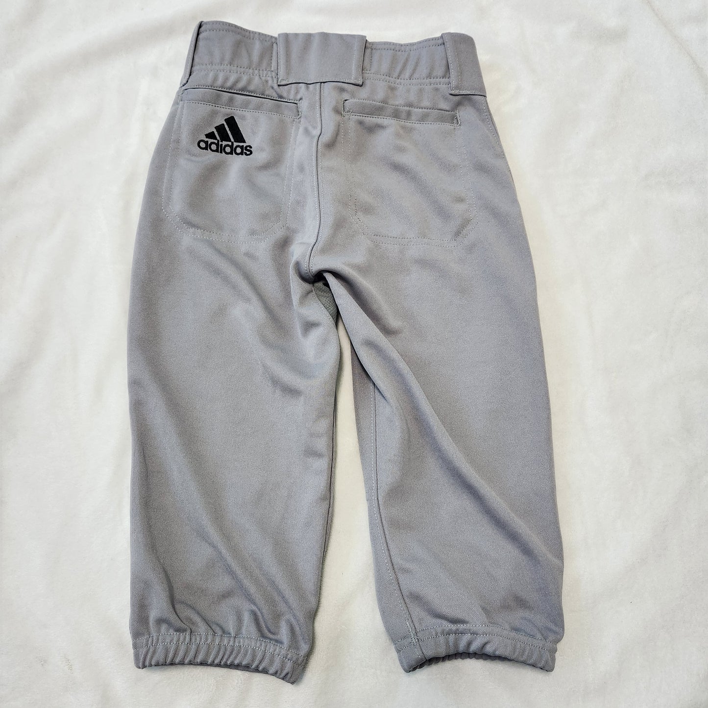 #142 Adidas YS 9-10 Gray Baseball Pants