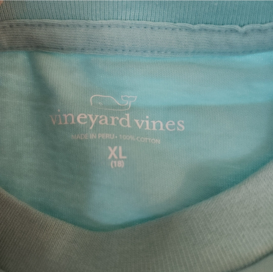 #142 NWT Vineyard Vines XL Size 18 Boys Graphic Long Sleeve Tee