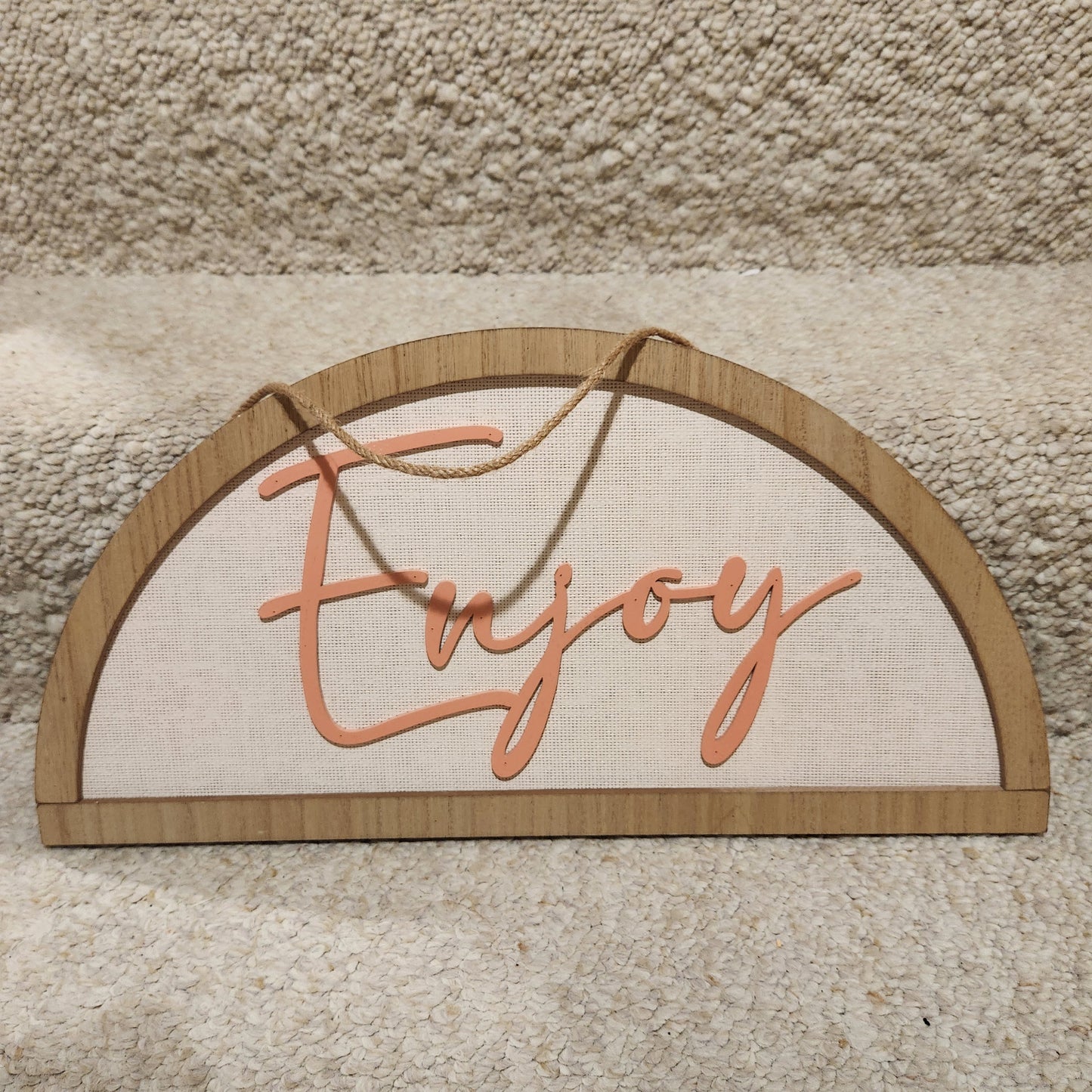 #142 NWT Ashland “ENJOY” Wooden Wall Art