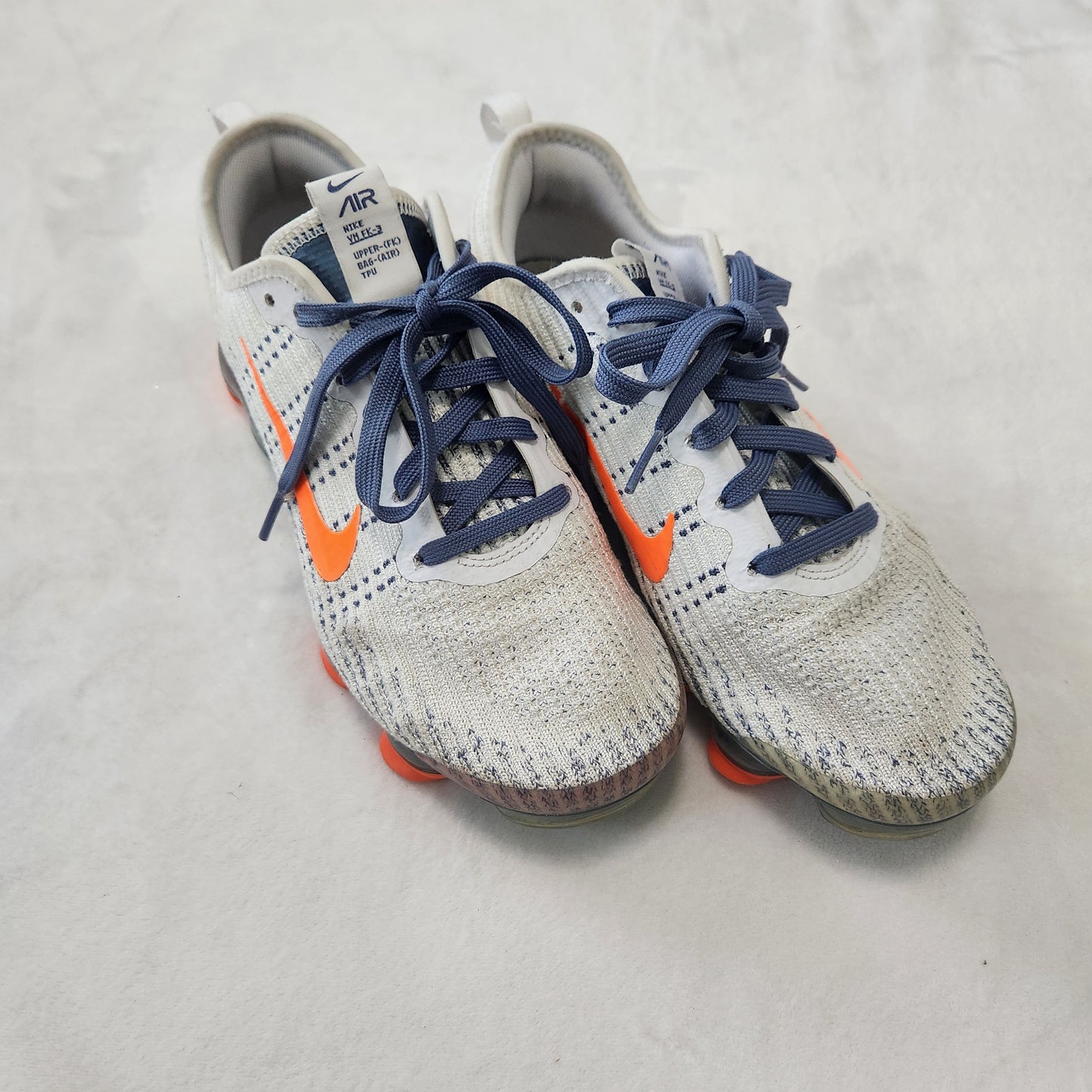 REDUCED #142 Nike Air VaporMax Kids Sz 6.5 Flyknit 3 GS 'Diffused Blue Hyper Crimson'