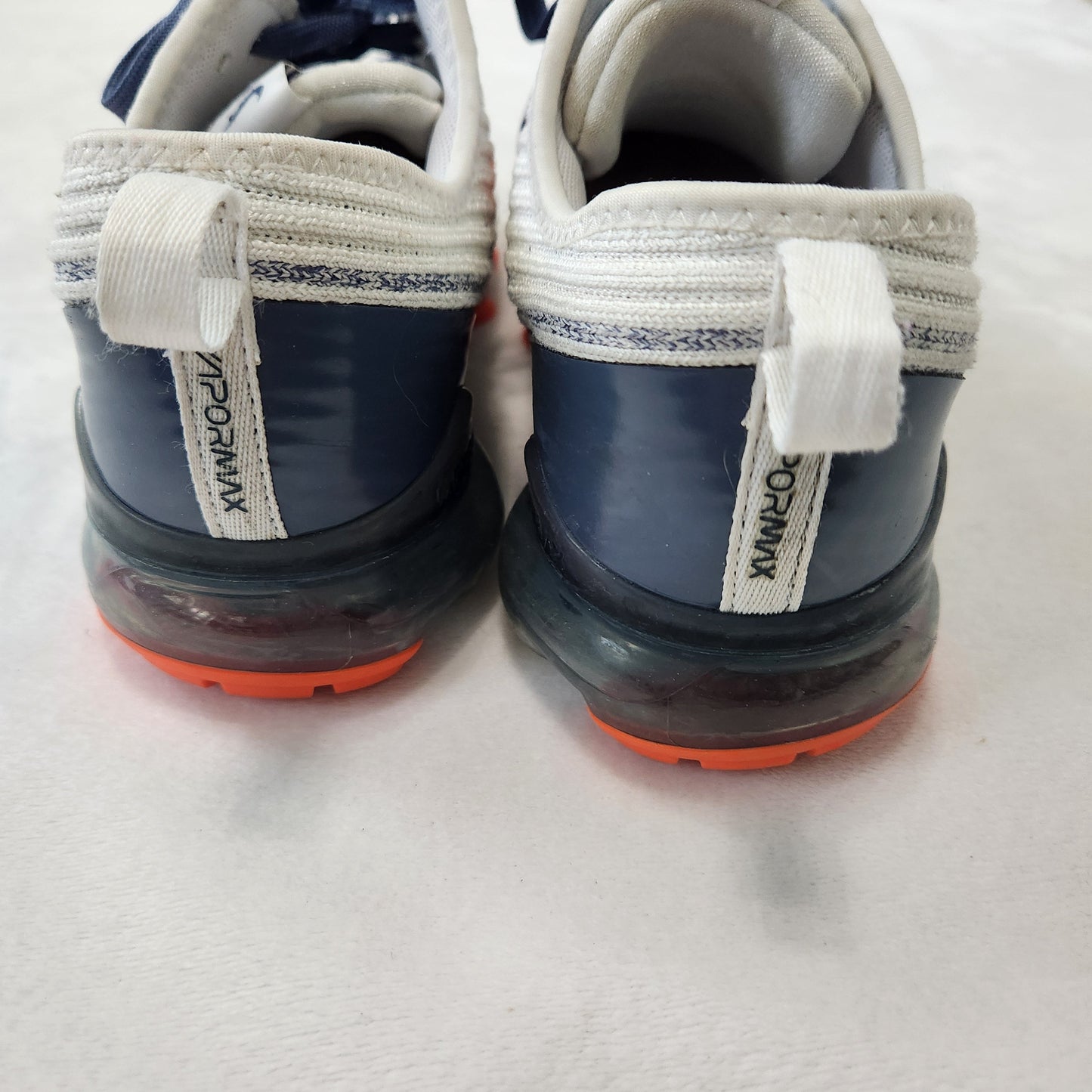 REDUCED #142 Nike Air VaporMax Kids Sz 6.5 Flyknit 3 GS 'Diffused Blue Hyper Crimson'