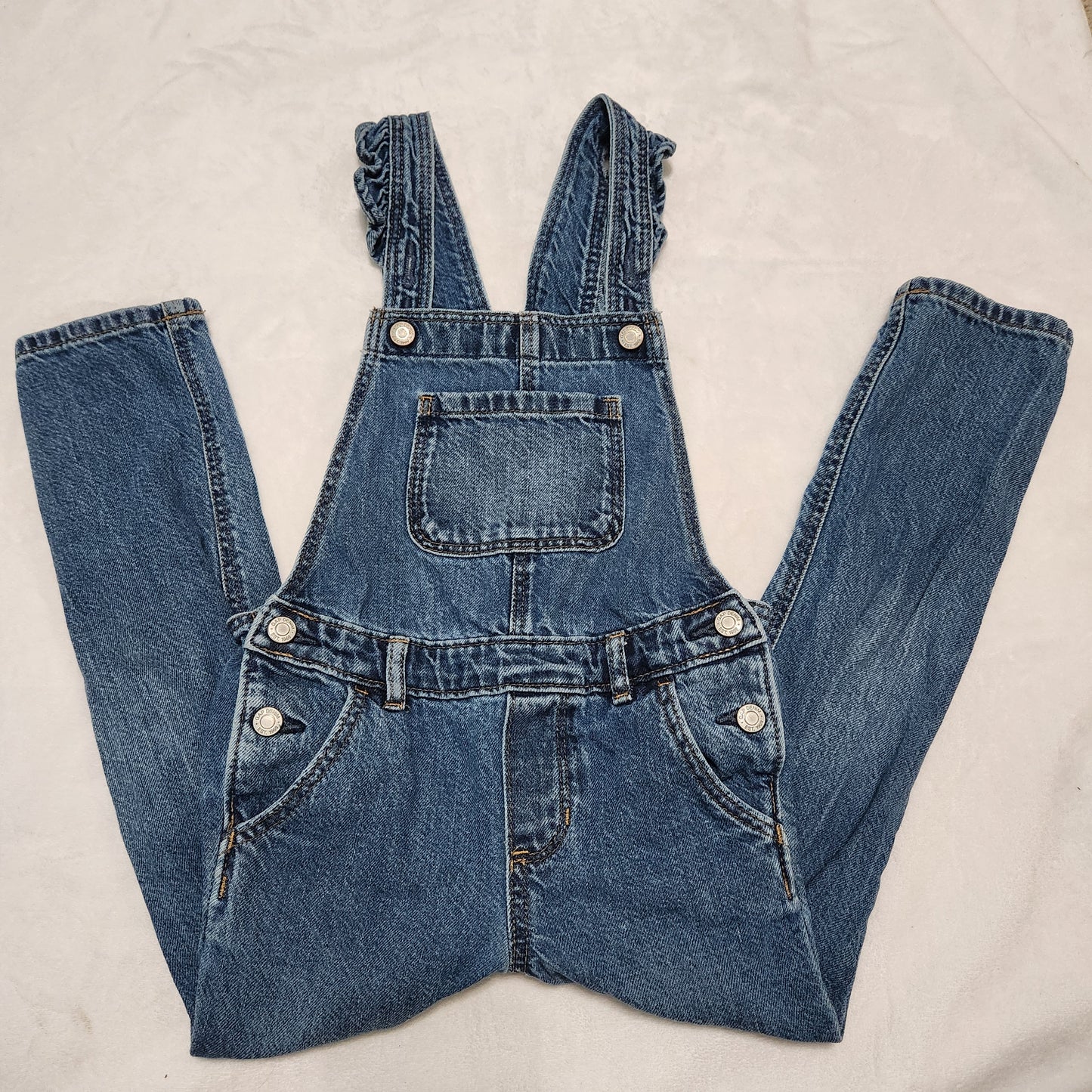 #142 Baby Gap 5T Blue Jean Denim Overalls Pants