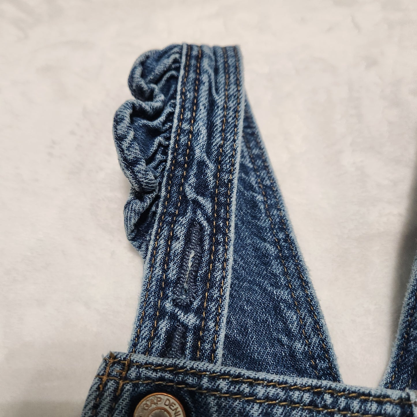 #142 Baby Gap 5T Blue Jean Denim Overalls Pants