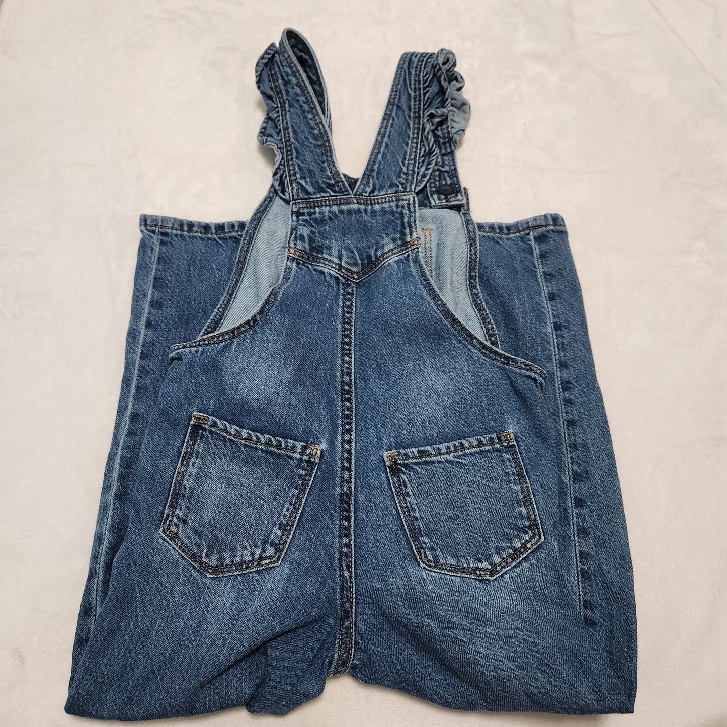 #142 Baby Gap 5T Blue Jean Denim Overalls Pants