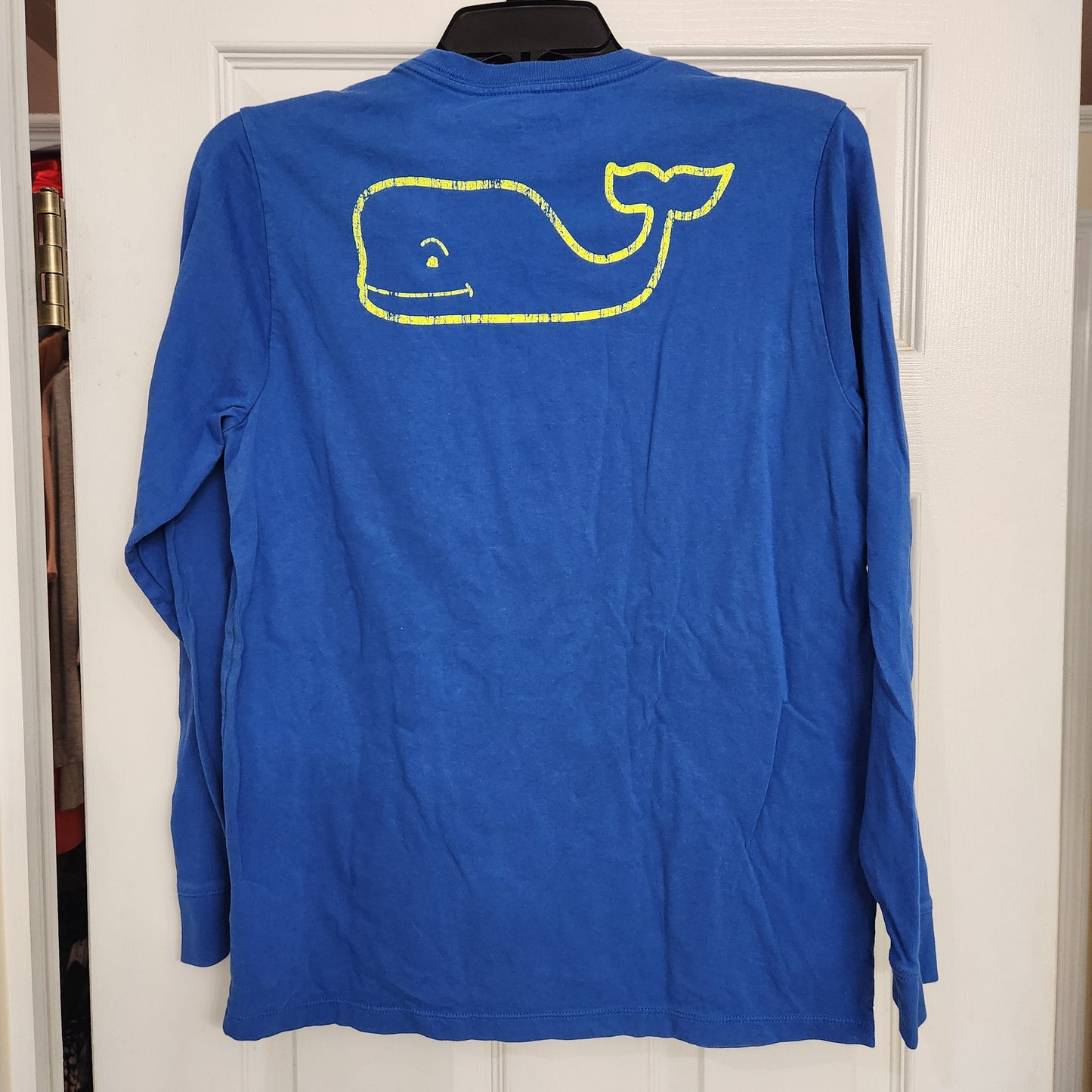 REDUCED #142 Vineyard Vines Sz 18 Long Sleeve Blue Logo Tee