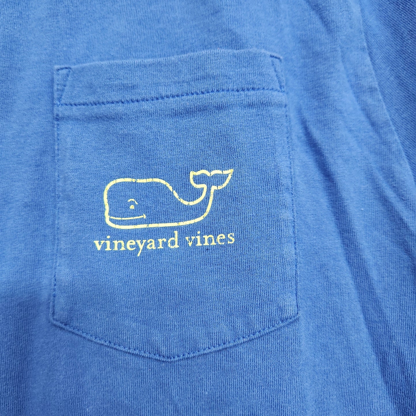 REDUCED #142 Vineyard Vines Sz 18 Long Sleeve Blue Logo Tee