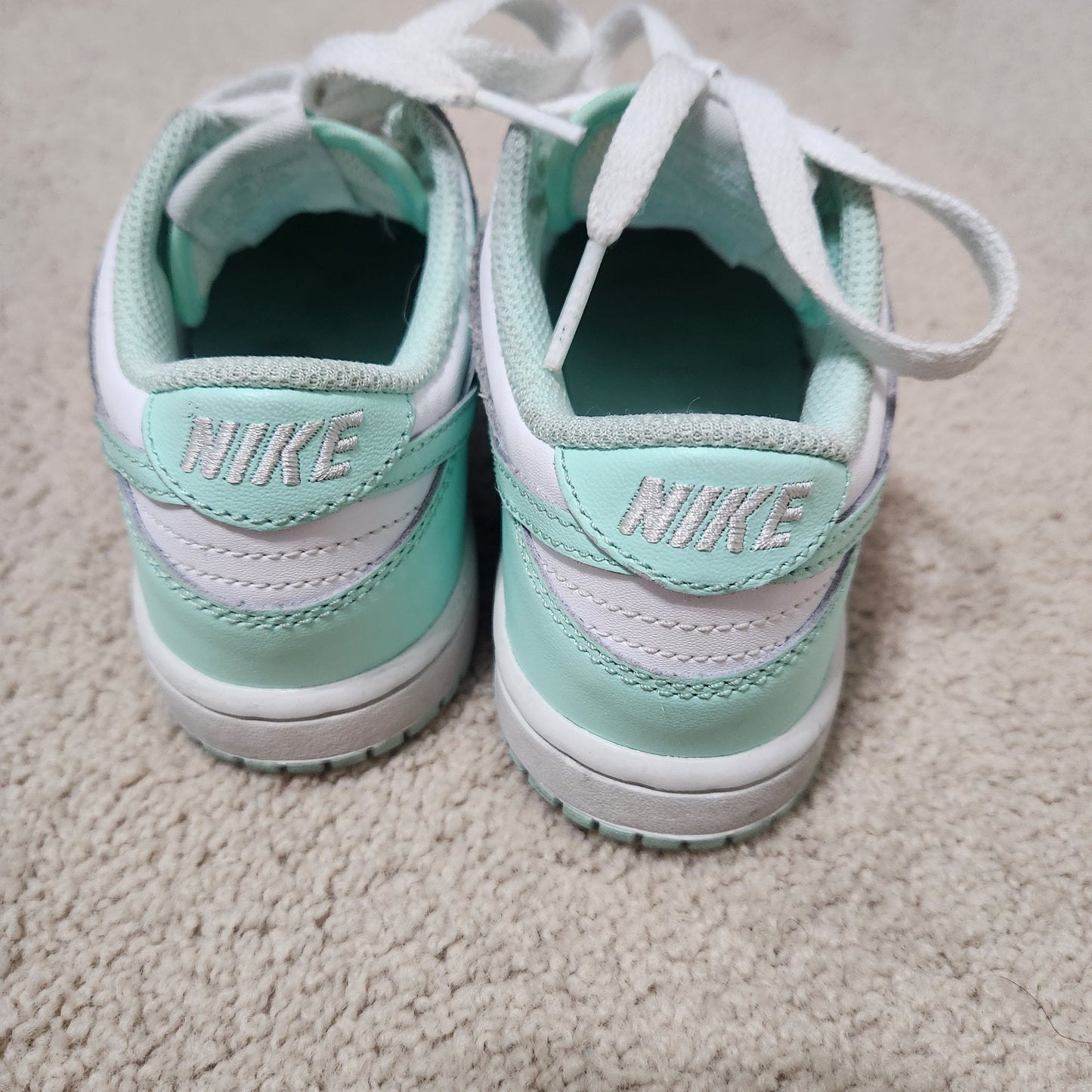 REDUCED #142 Nike Dunk Sz 12 Low White/Mint Foam Gym Shoes Shoes