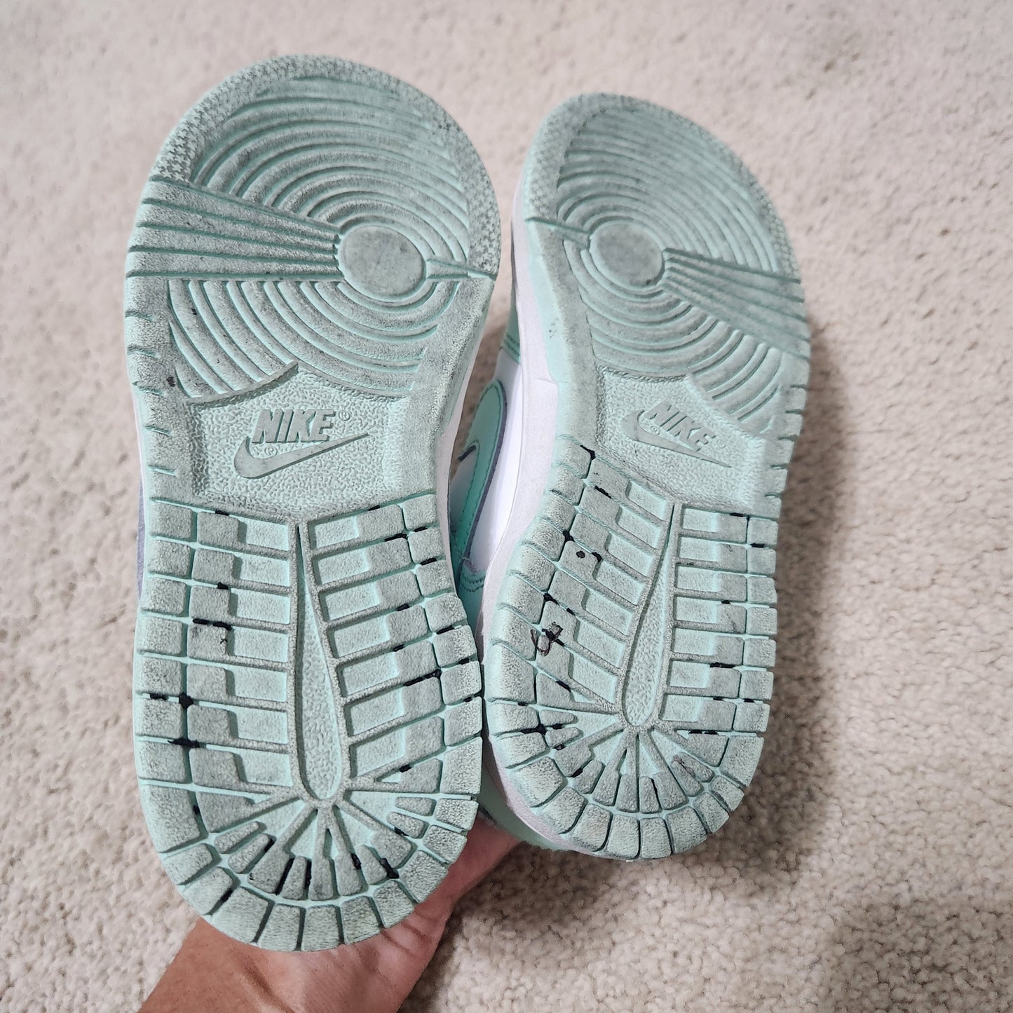 REDUCED #142 Nike Dunk Sz 12 Low White/Mint Foam Gym Shoes Shoes