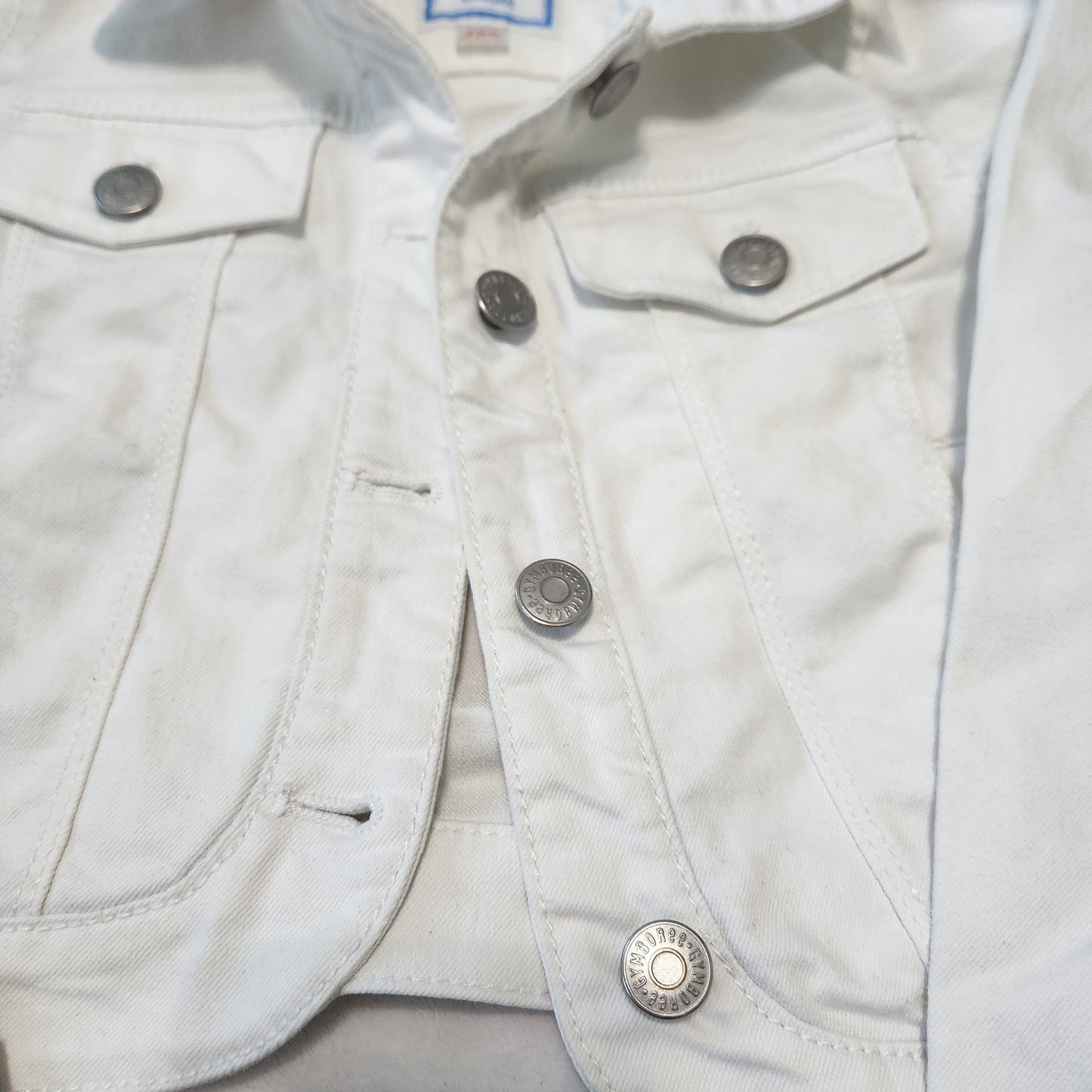 REDUCED #142 Gymboree 5/6 White Denim Jean Jacket