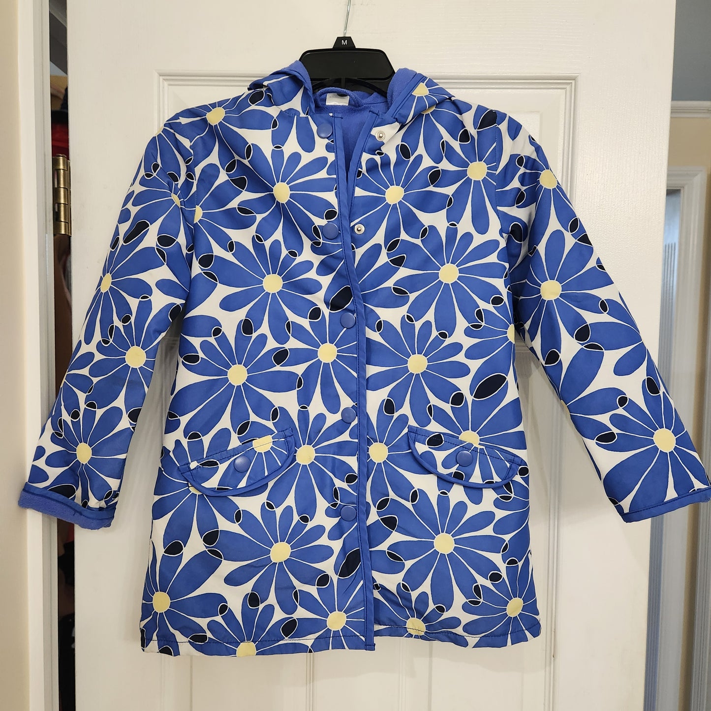 #142 Gymboree Sz 7/8 Flower Showers Daisy Raincoat Jacket