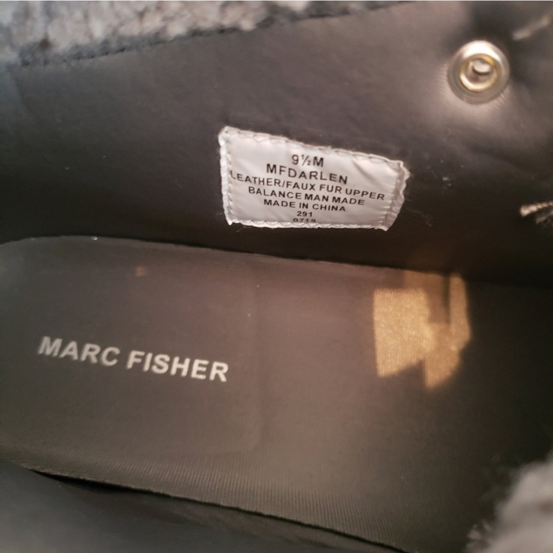 #142 NWOT Marc Fisher 9.5 Darlen Gray High Top Sneaker Boots
