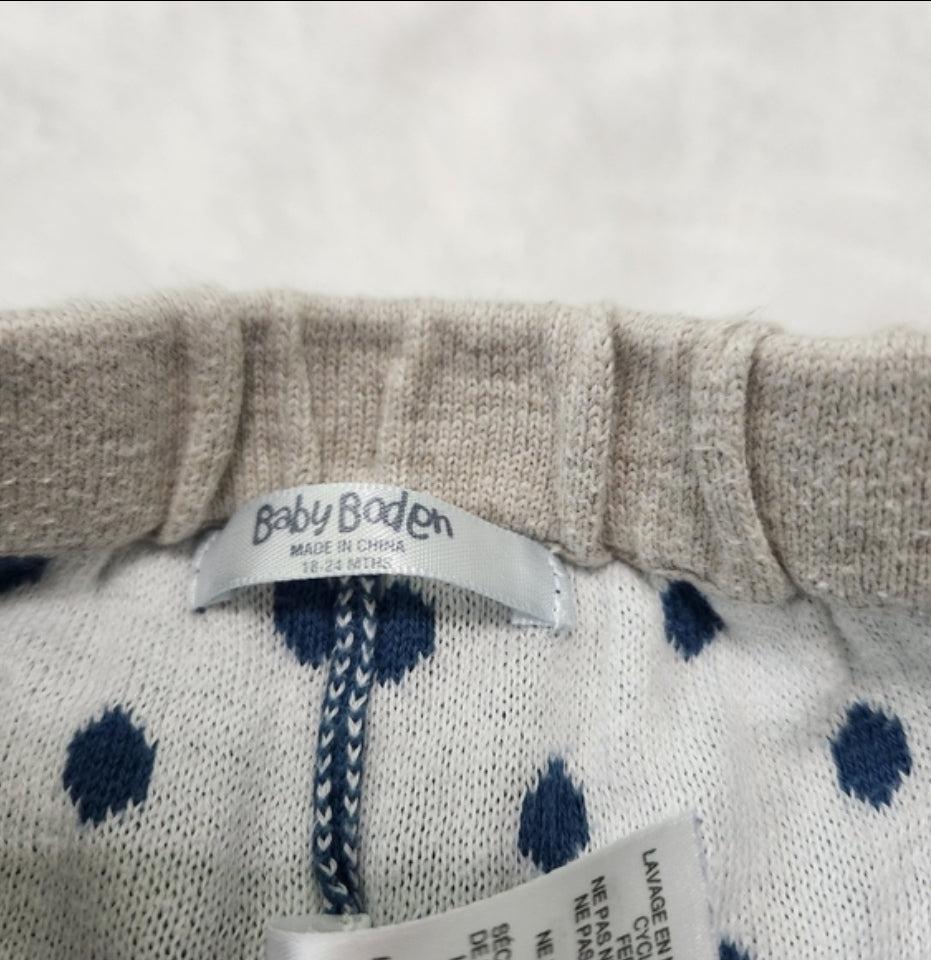 REDUCED #142 Mini Boden 18-24 mths Baby Polka Dot Joggers Sweats