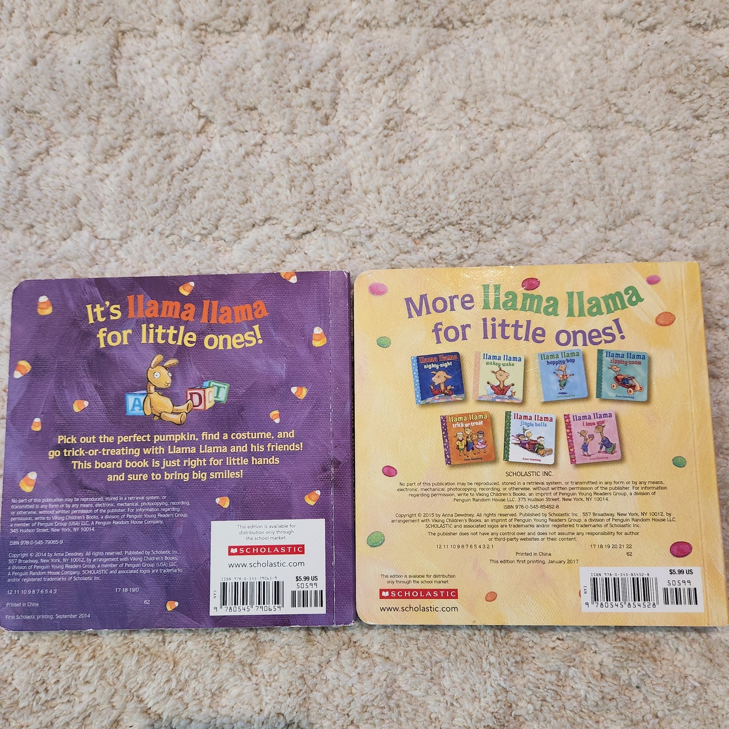 REDUCED #142 Llama Llama Halloween & Easter Board Book Bundle