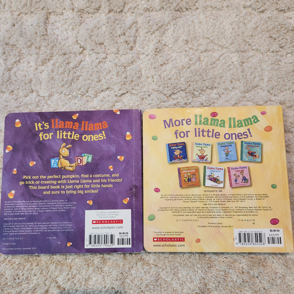 #167 Llama Llama Trick Or Treat & Easter Egg Board Book Bundle