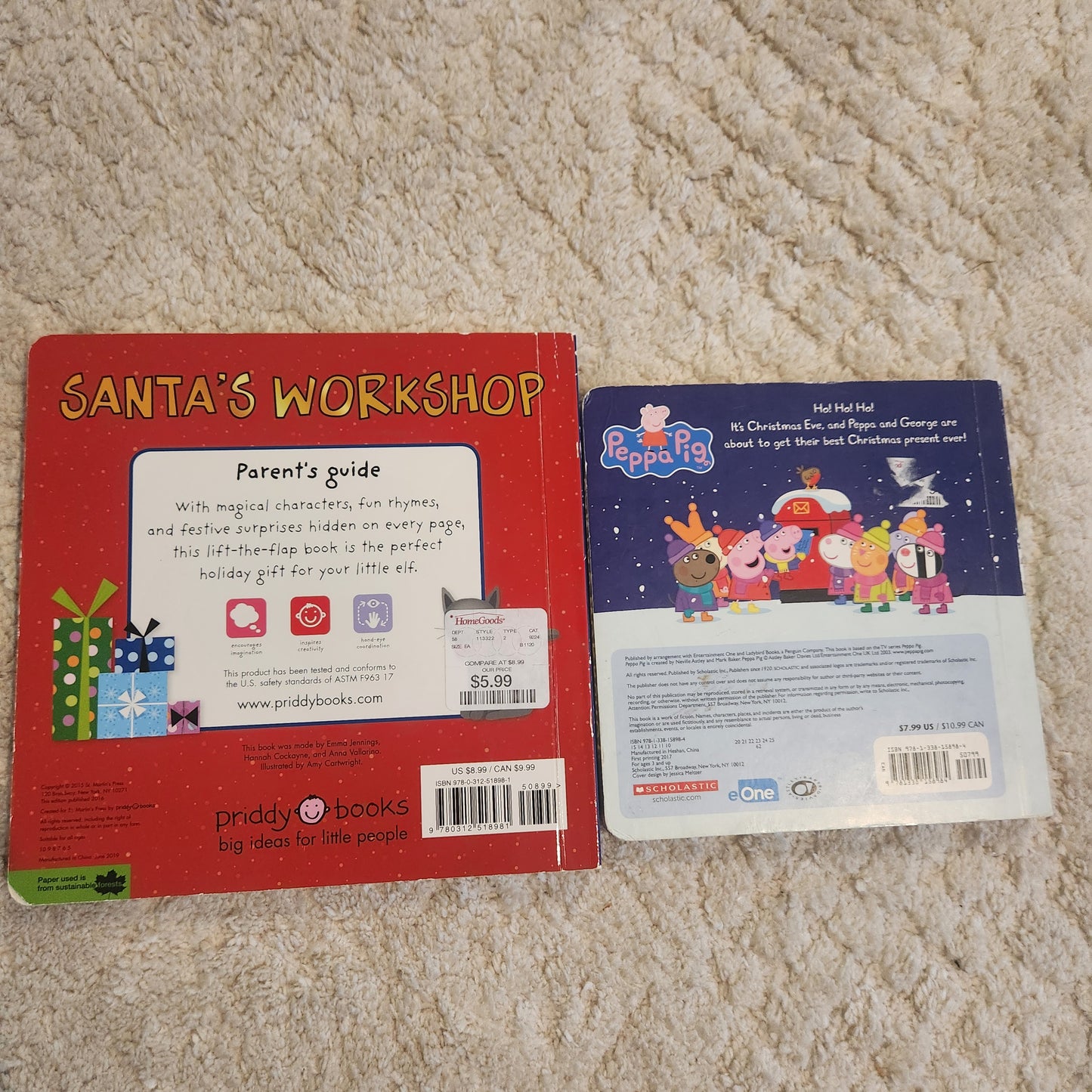 #142 Peppa Pig & Santa's Workshop Christmas Book Bundle