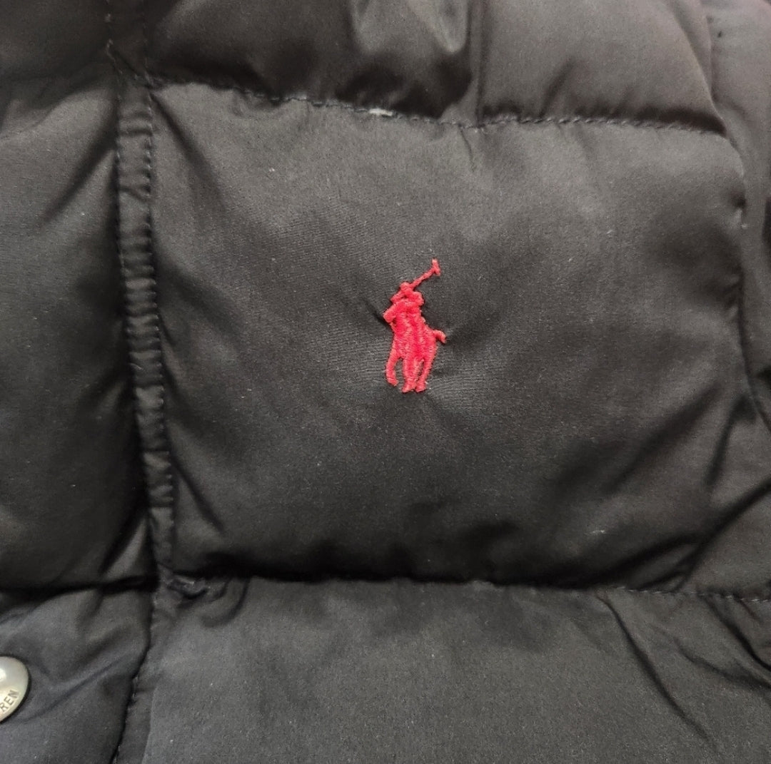 REDUCED #142 Ralph Lauren Boys Sz 6 Polo Black Puffer Down Coat
