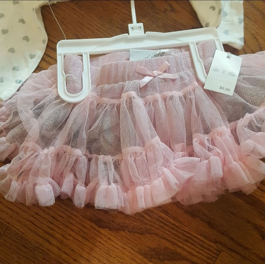 #142 NWT Baby Grand 3-6 Mths Signature Tutu Outfit