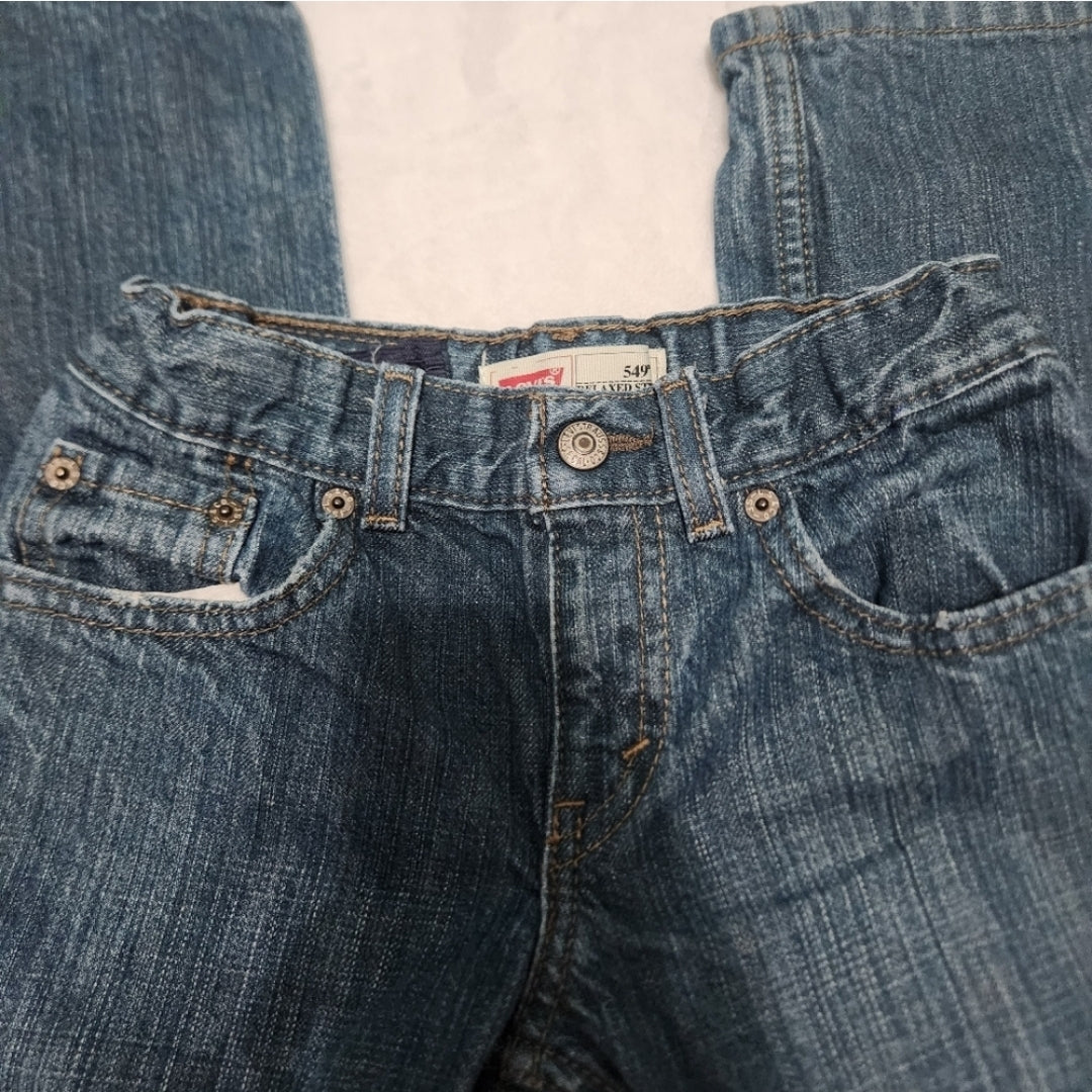 #142 Levi's 549 Boys 7 Relaxed Straight Denim Jeans