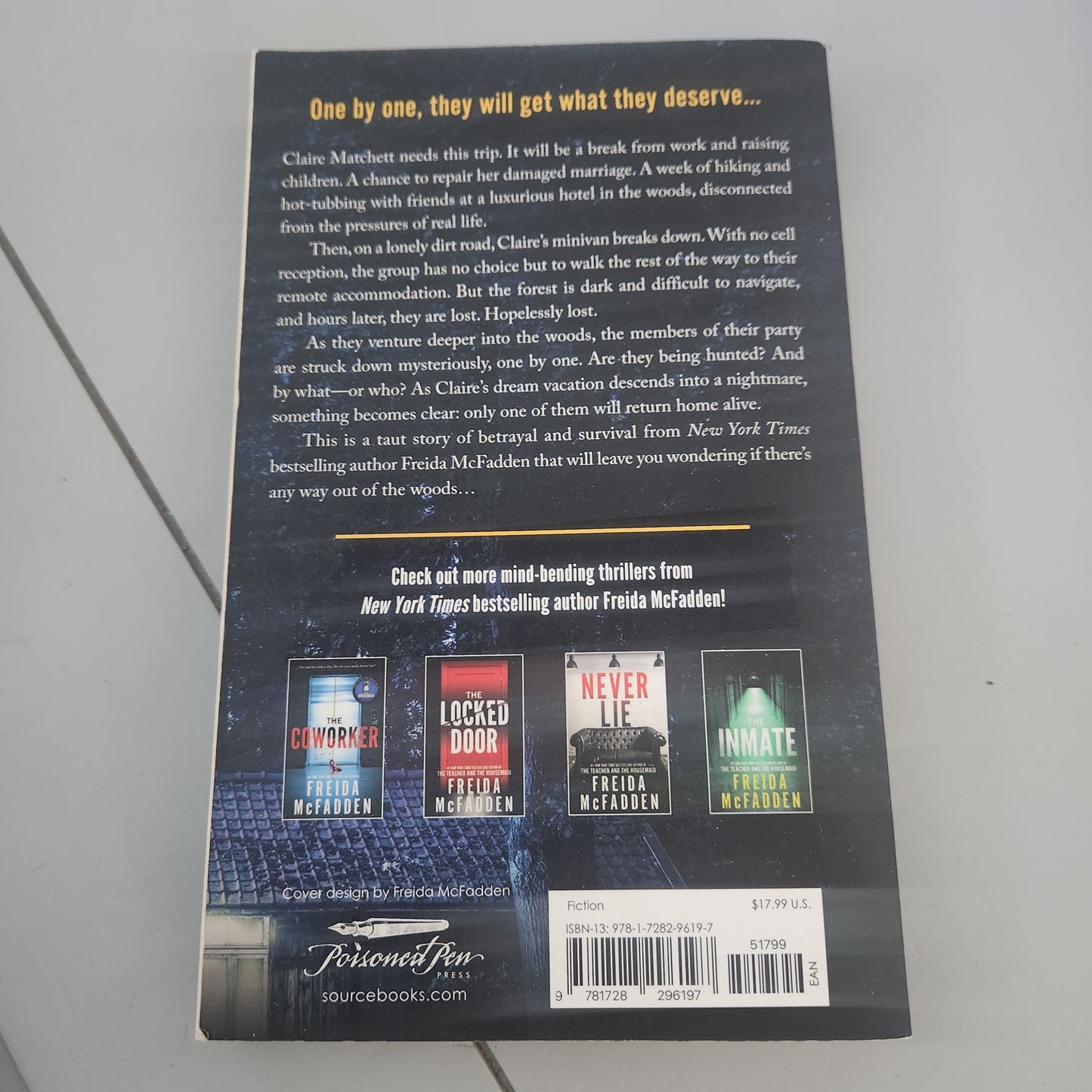 #142 One by One Freida McFadden Novel Book