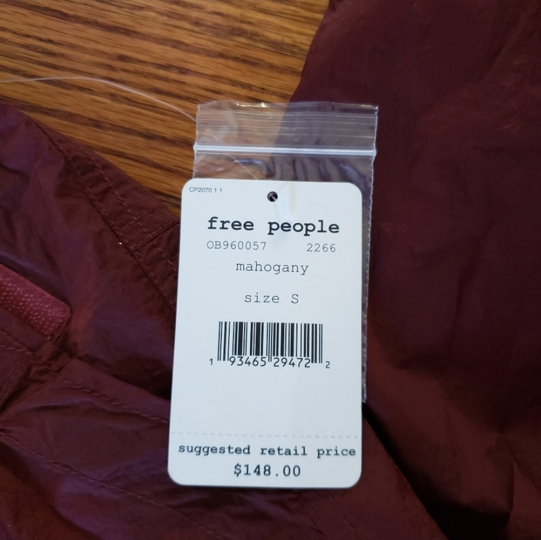 REDUCED #142 NWT Free People Small Mahogoney Ripple Sport Pants