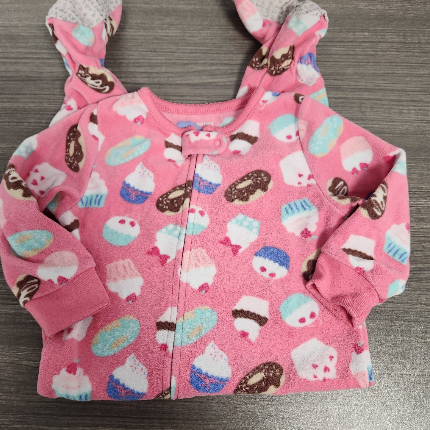 #142 Carter's Baby 18 Mth Fleece Sleepers Lot of 4
