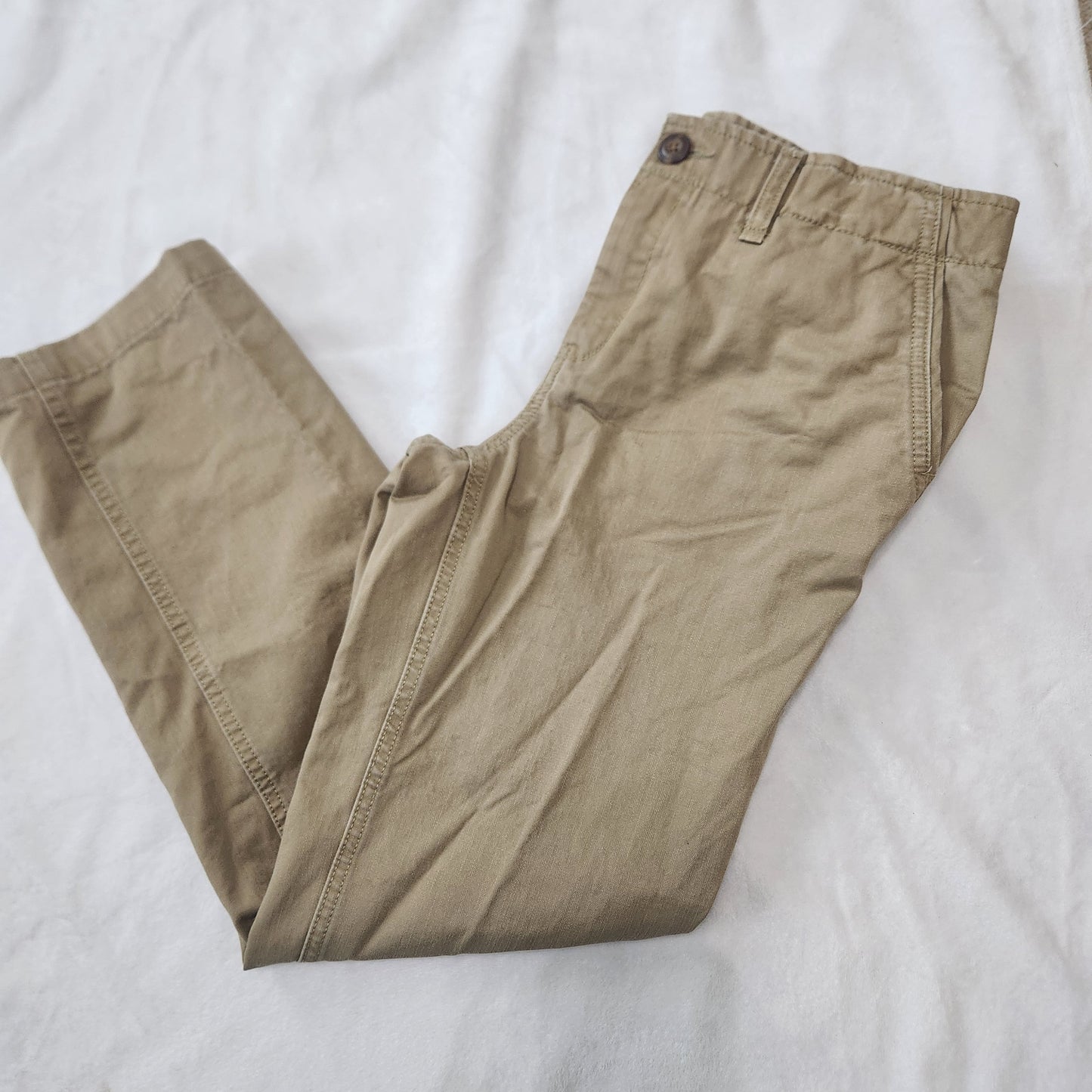 REDUCED #142 Lands End Uniform Boys 12 H Khaki Chino Pants