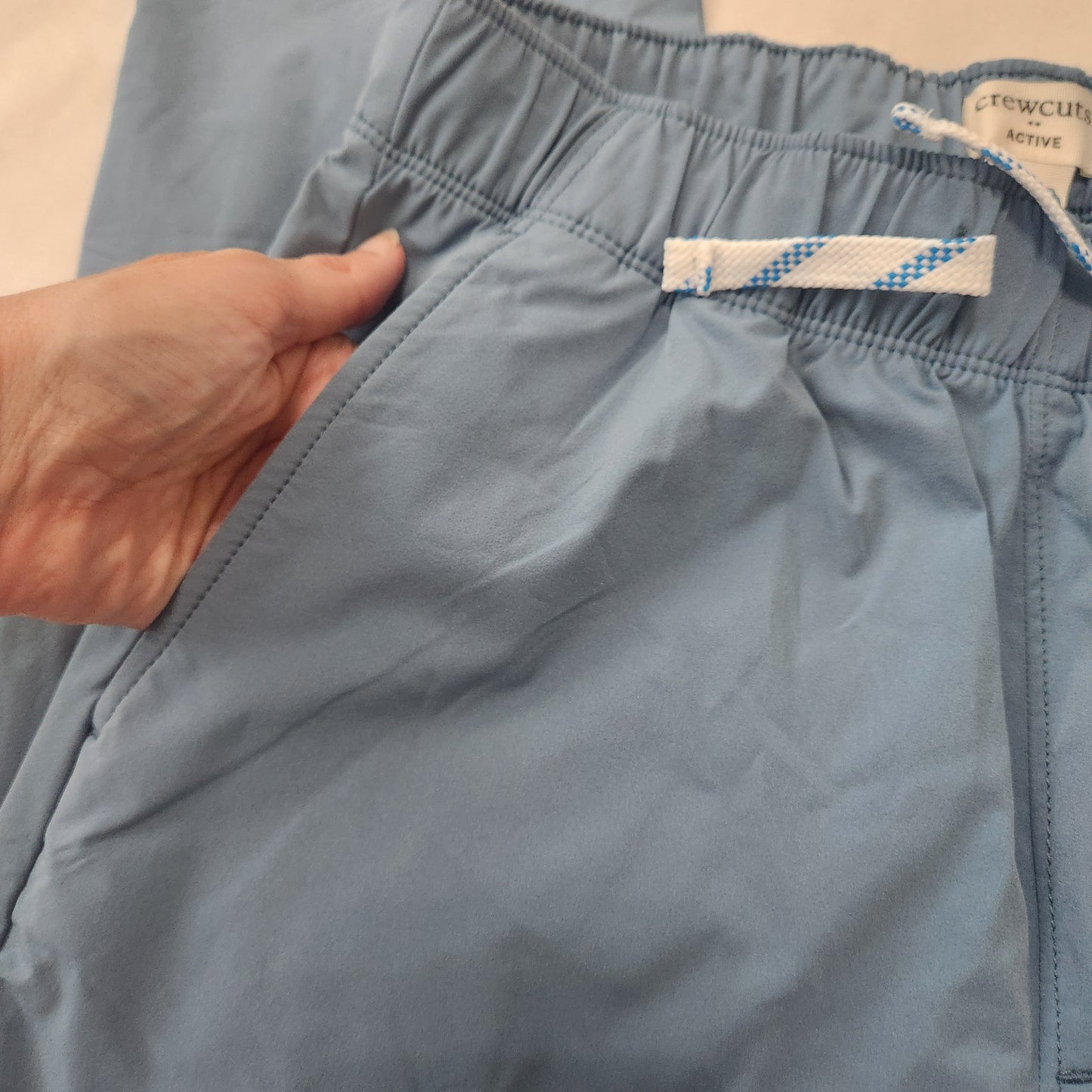 #142 Crewcuts 14 Boys Pull On Tech Pants