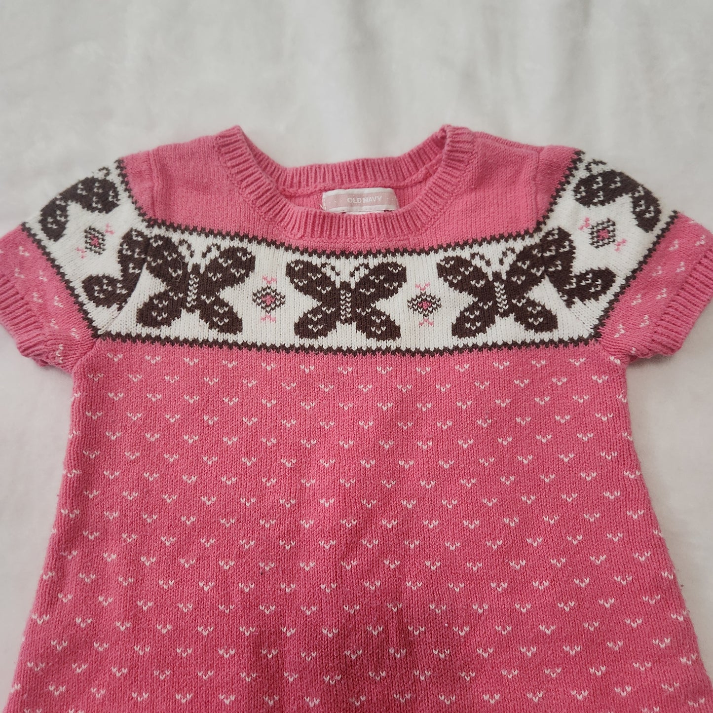 #142 Old Navy 2T Butterfly Sweater Dress