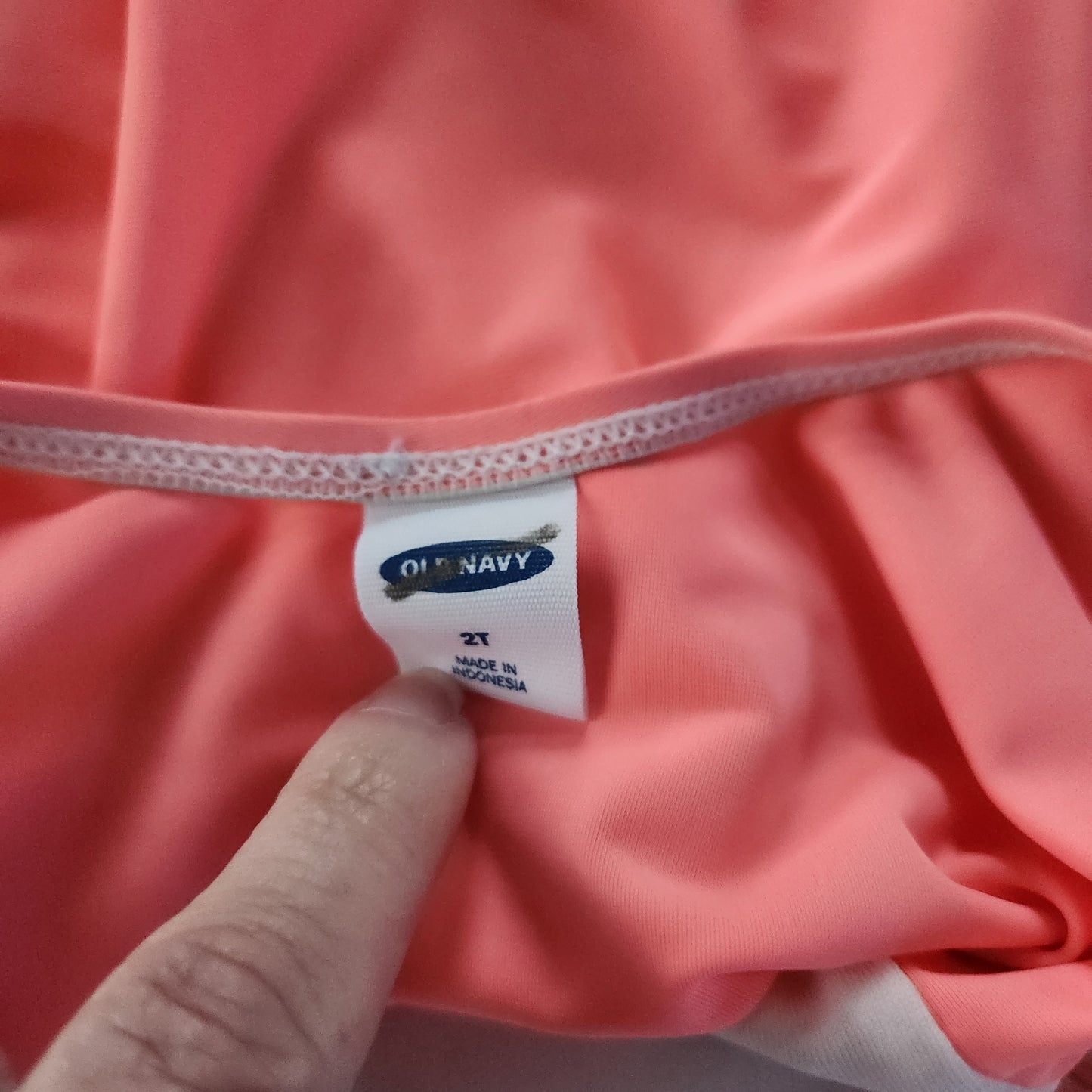 #104 Old Navy 2T Flamingo One Piece Swimsuit