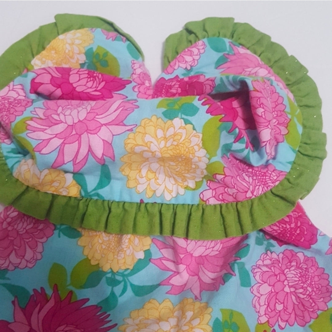 #104 Sister Fresh Sz 2 Boutique Floral Frock Dress
