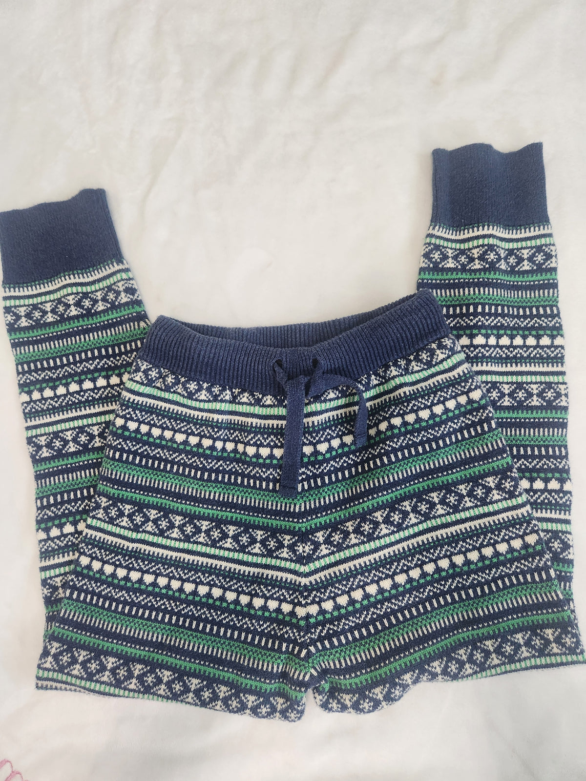 #167 Crewcuts Boys' 6/7 Fair Isle Sweater-Jogger Pant
